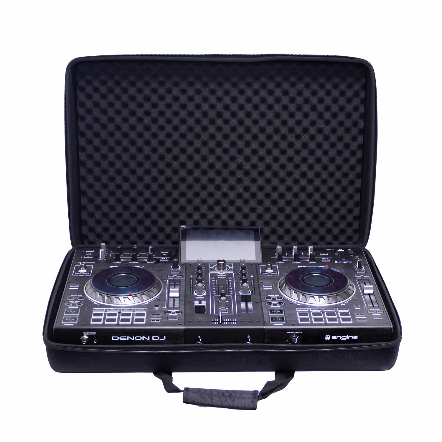 Protekt Plus carry bag for safe transport of Denon Prime 2 and Pioneer XDJ-RR