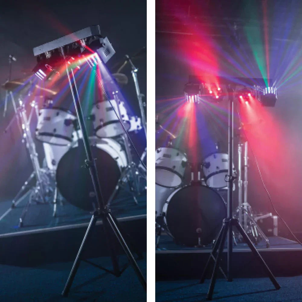Party Package, DJ Booth Pro, Derby Light Bar, QX12A Speakers Bundle