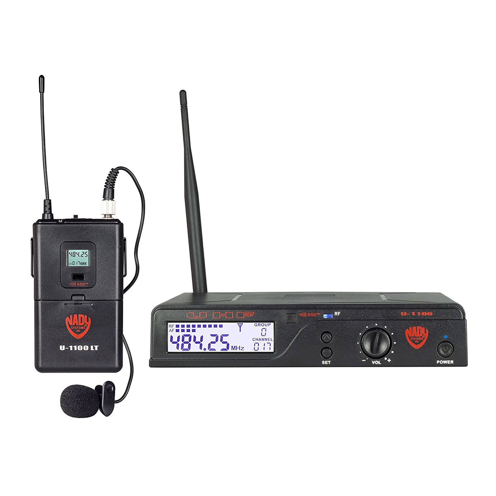 Nady U-1100 LTHM-EU1 100-Channel UHF Wireless lapel and headset Microphone System