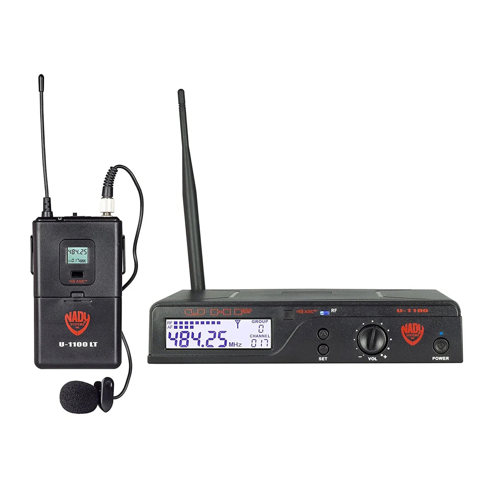 Nady U-1100 LTHM-EU1 100-Channel UHF Wireless lapel and headset Microphone System