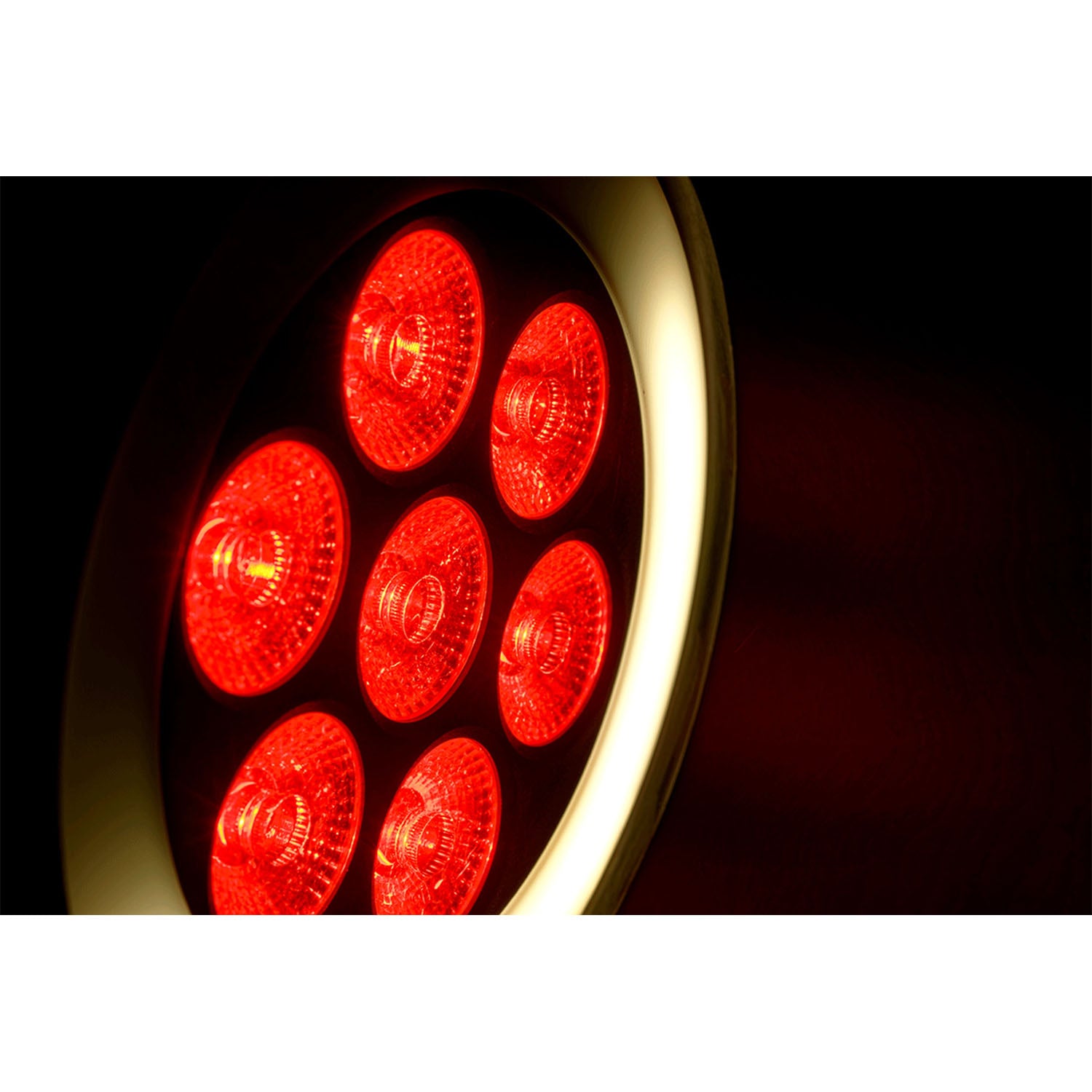 Algam Lighting PARWASH76-RING 7 x 6W LED PAR Wash with RGB LED Ring