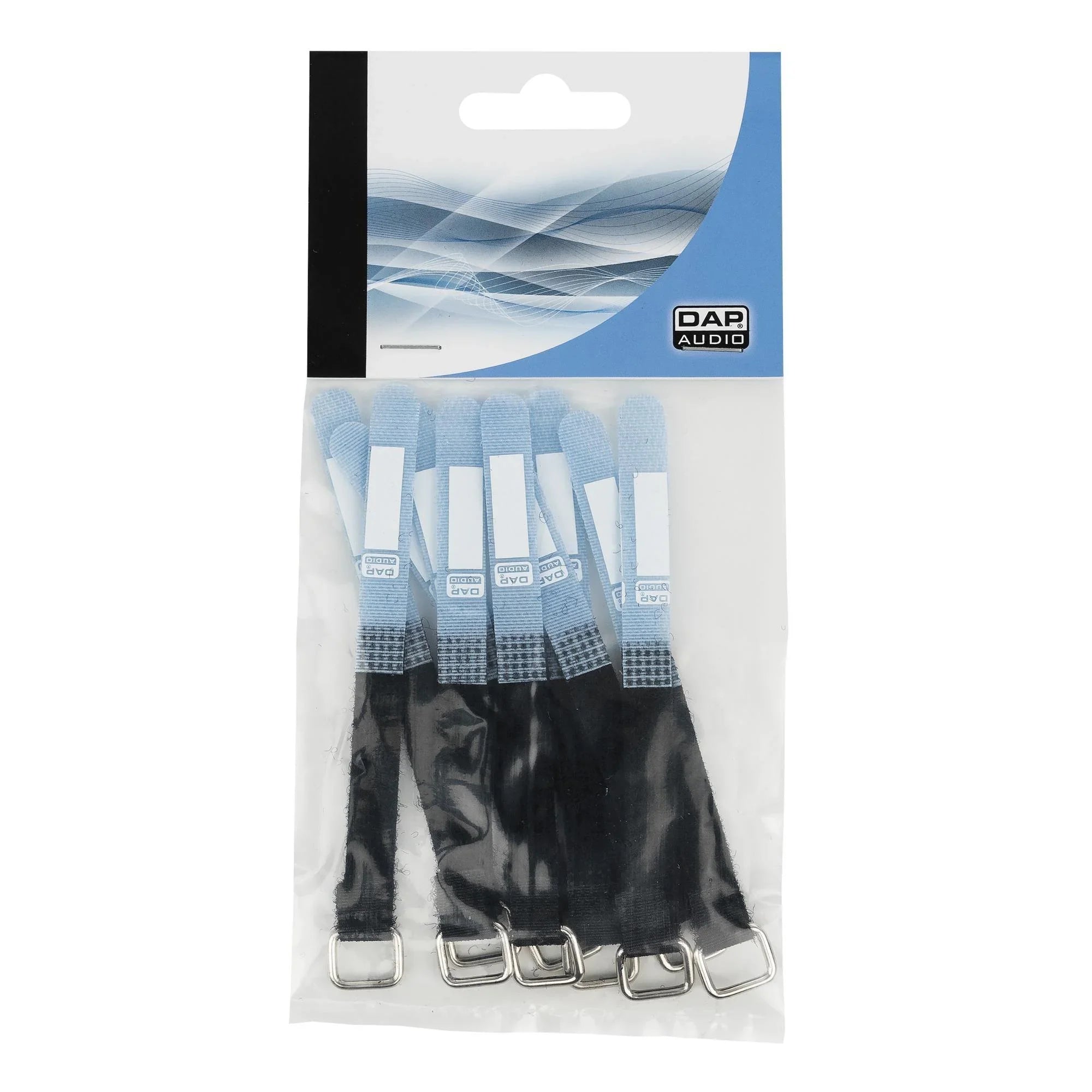 10 x Showgear Blue Snap Fastener Cable Ties 10 x 120mm - DY Pro Audio