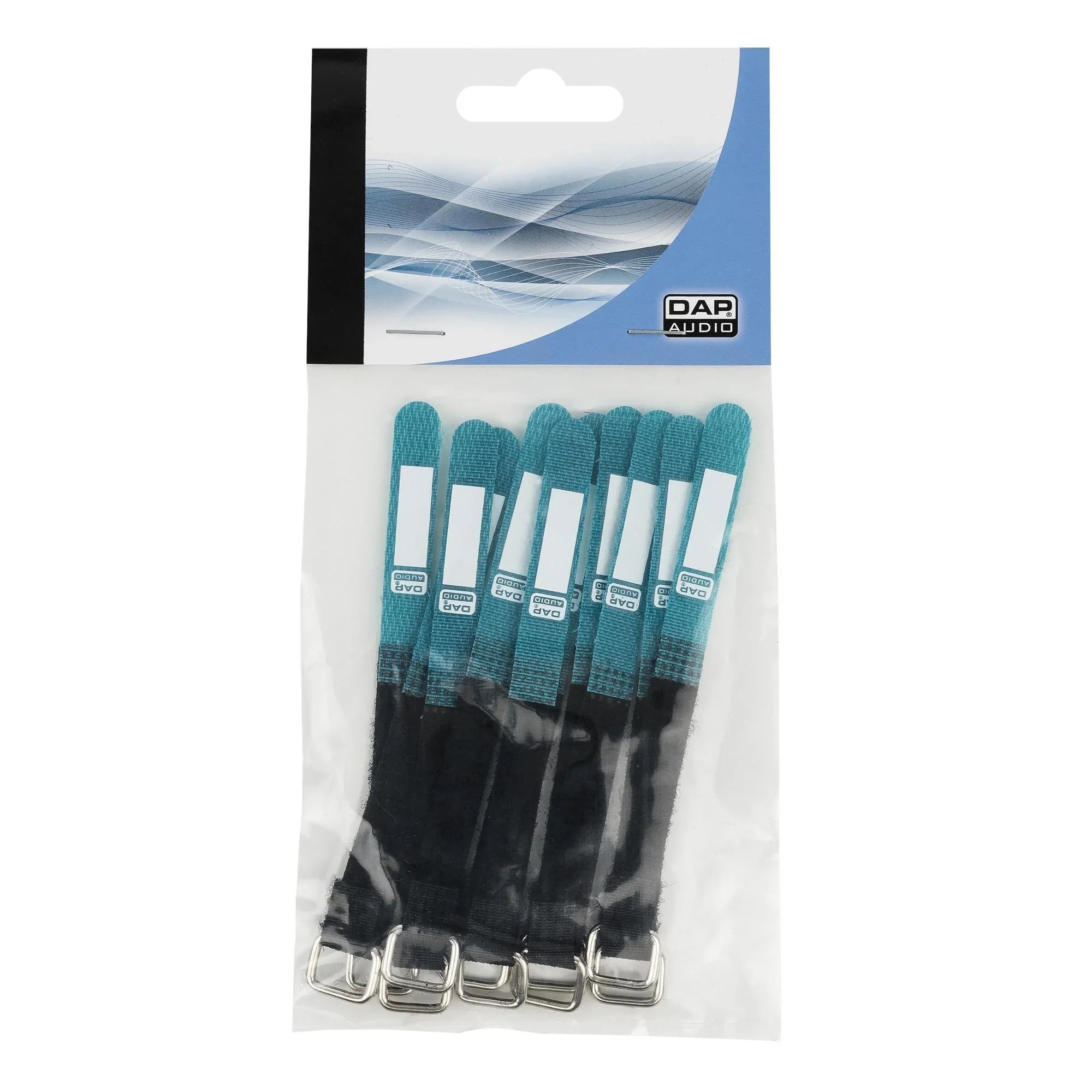10 x Showgear Green Snap Fastener Cable Ties 10 x 120mm - DY Pro Audio