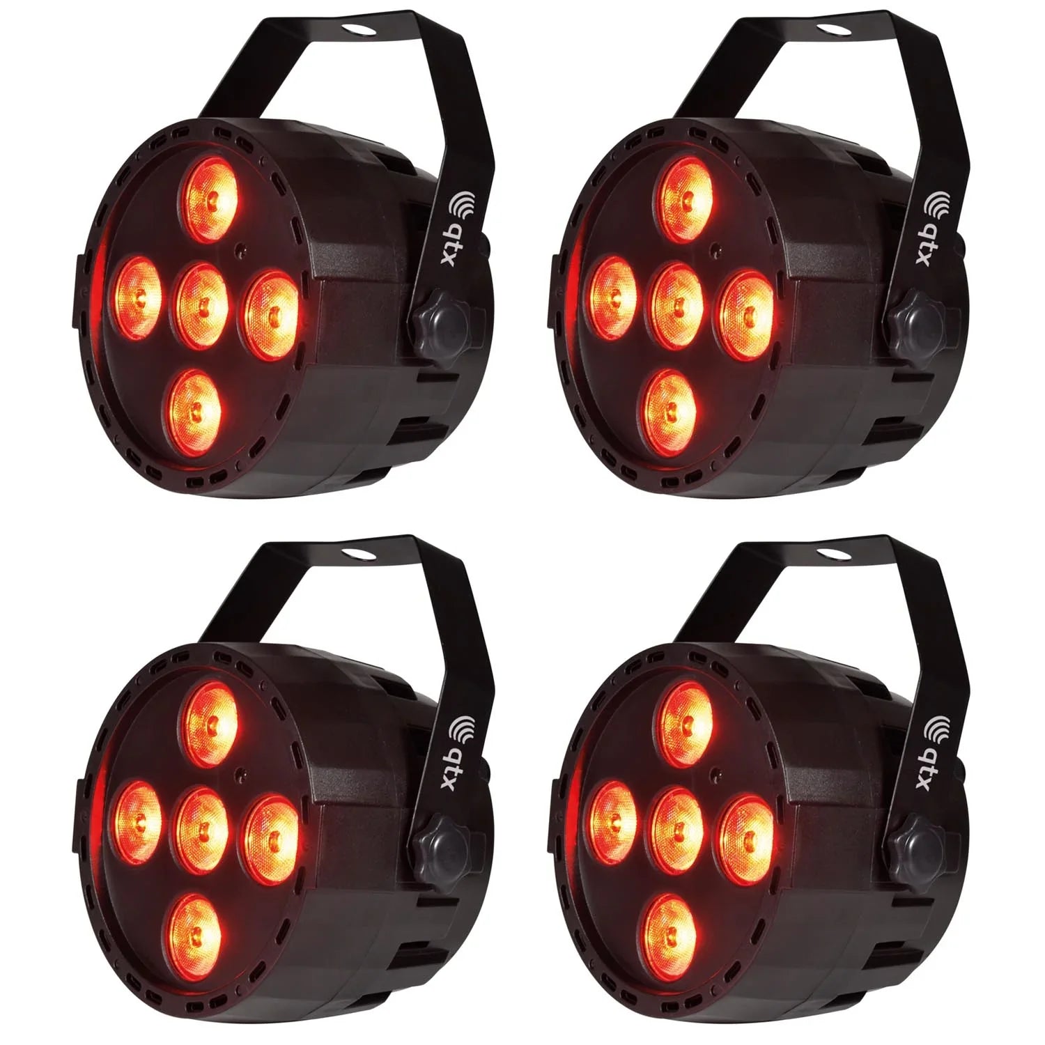 4 x QTX Par-20 5x4W RGBW Mini Led Par Can