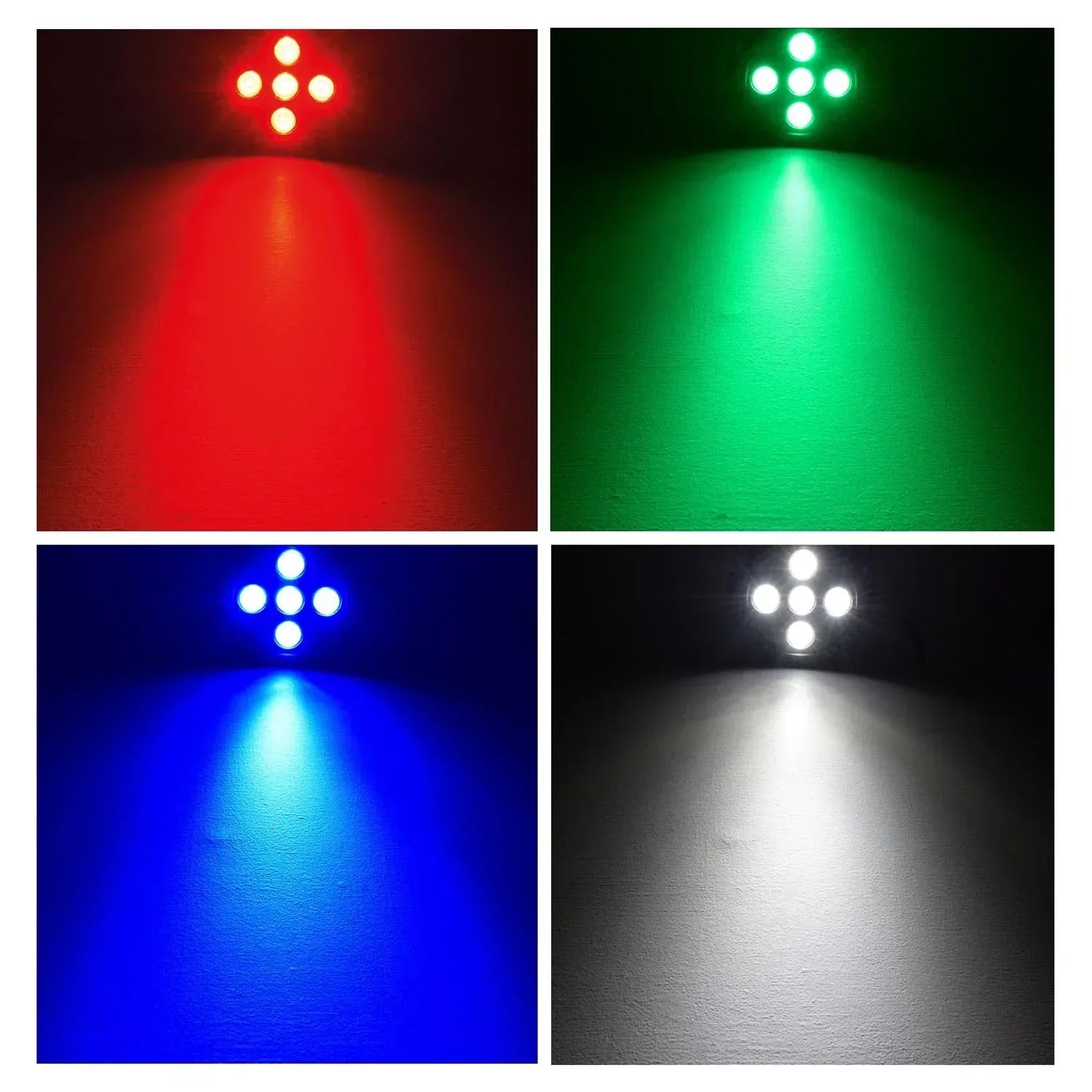 4 x QTX Par-20 5x4W RGBW Mini Led Par Can