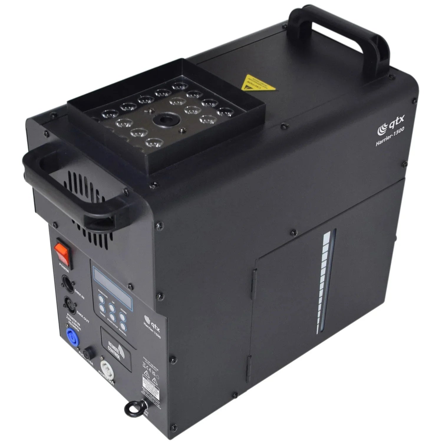 QTX Harrier-1500 1500W Vertical/Horizontal LED Fog Jet Machine BSTOCK