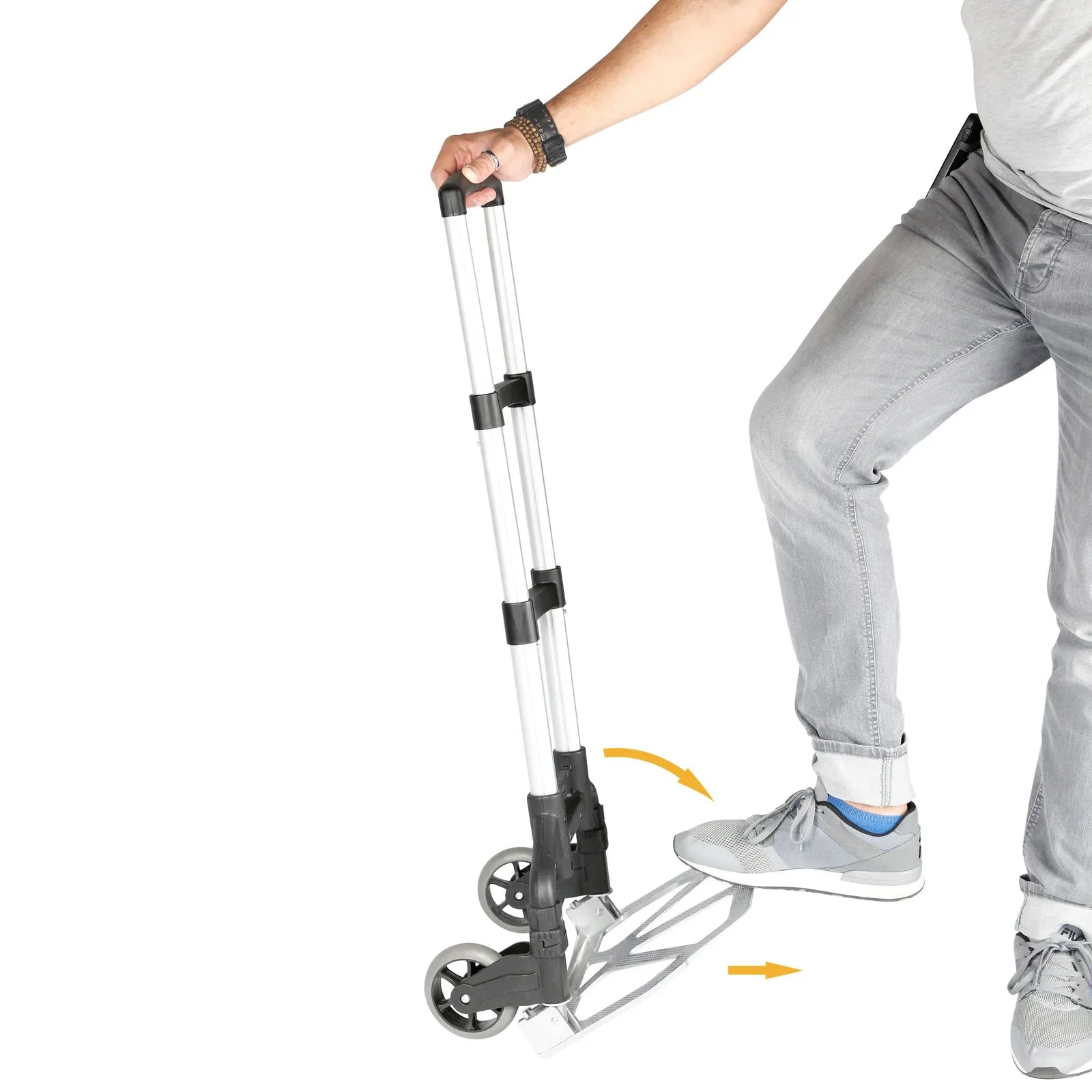 Adam Hall Porter Folding Trolley with Locking Extension Handle DJ Disco