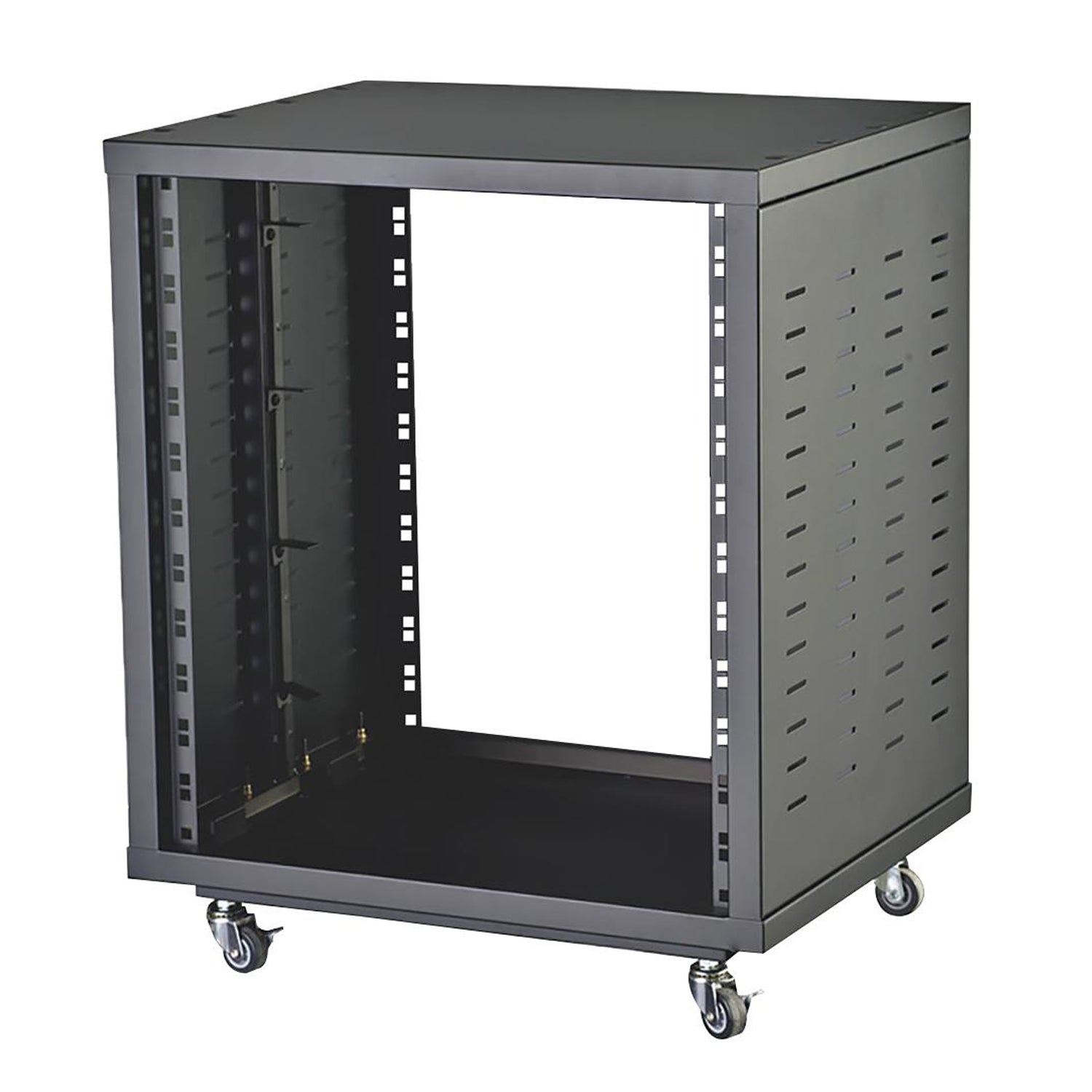 Pulse 12U 19" Universal Open Rack Cabinet with Wheels