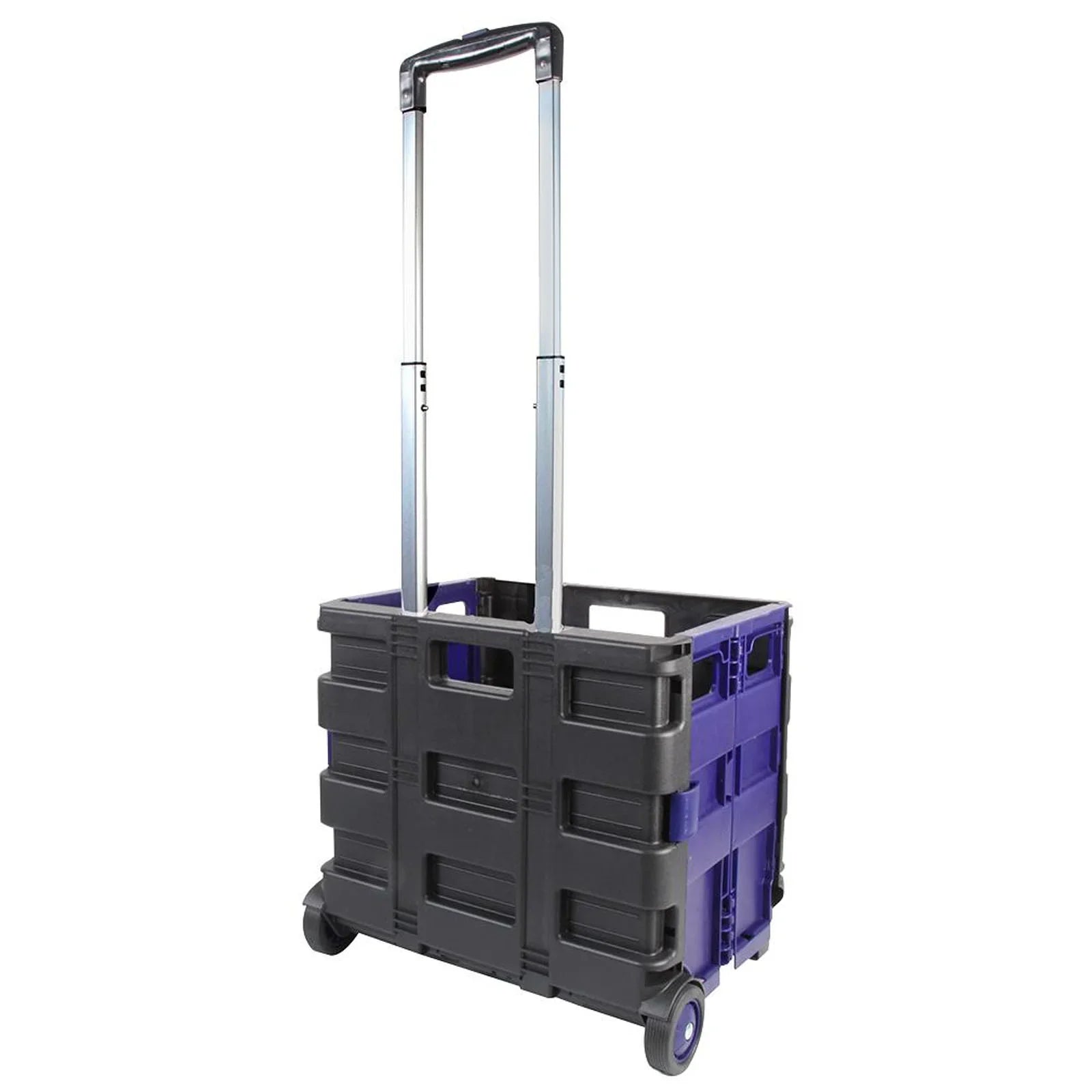 Duratool Light Duty Plastic Folding Crate Trolley, 20kg