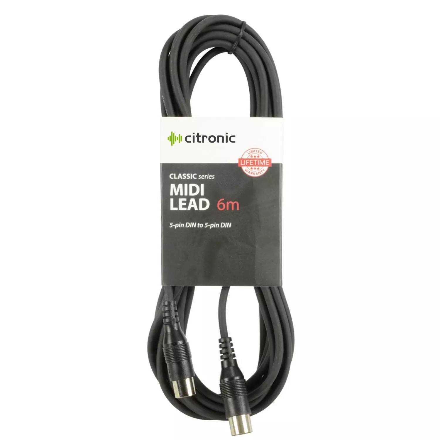 Citronic 6m midi cable 5 Pin Din Plug