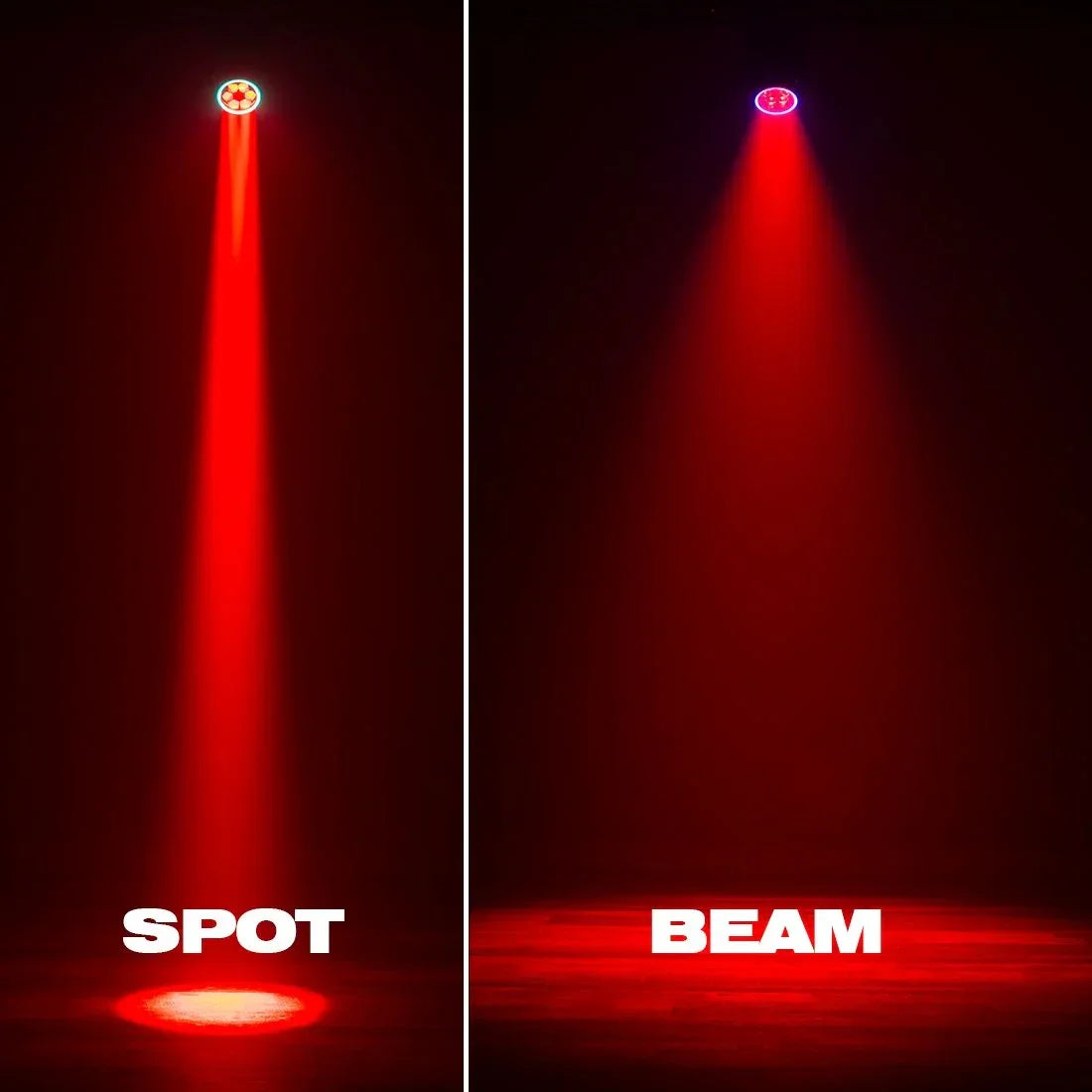 2 x Eliminator Stryker Max 6 x 40w RGBW Moving Head with DMX Cable