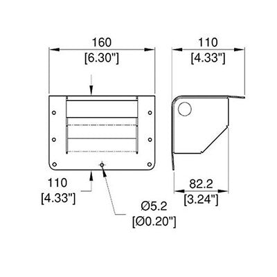 Penn Elcom H1105/90 Black Corner Speaker Cabinet Handle