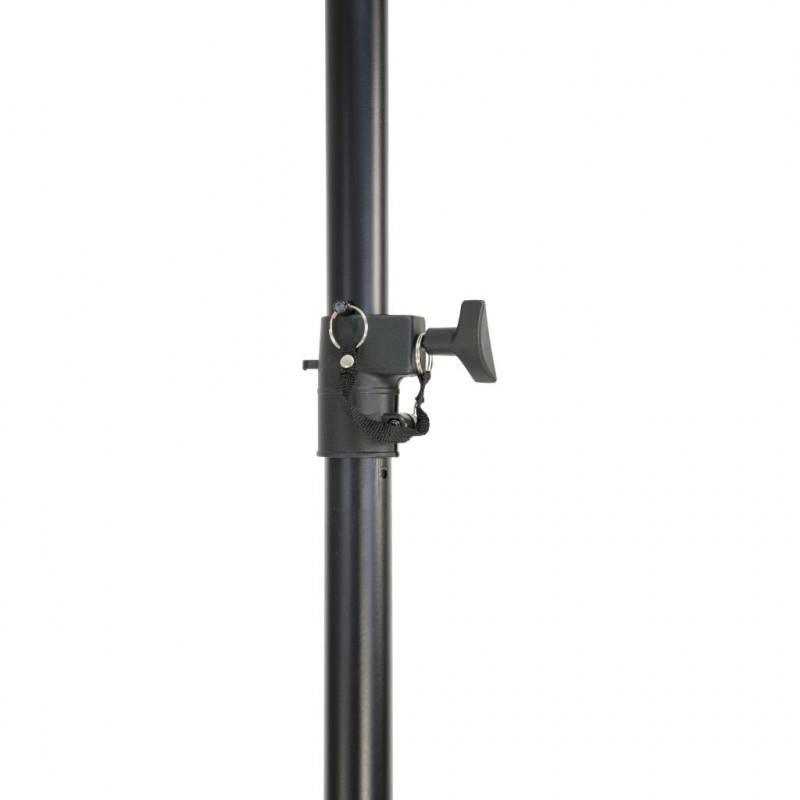 2 x BST SSH01 Telescopic Speaker Stand with Heavy Duty Square Base - DY Pro Audio