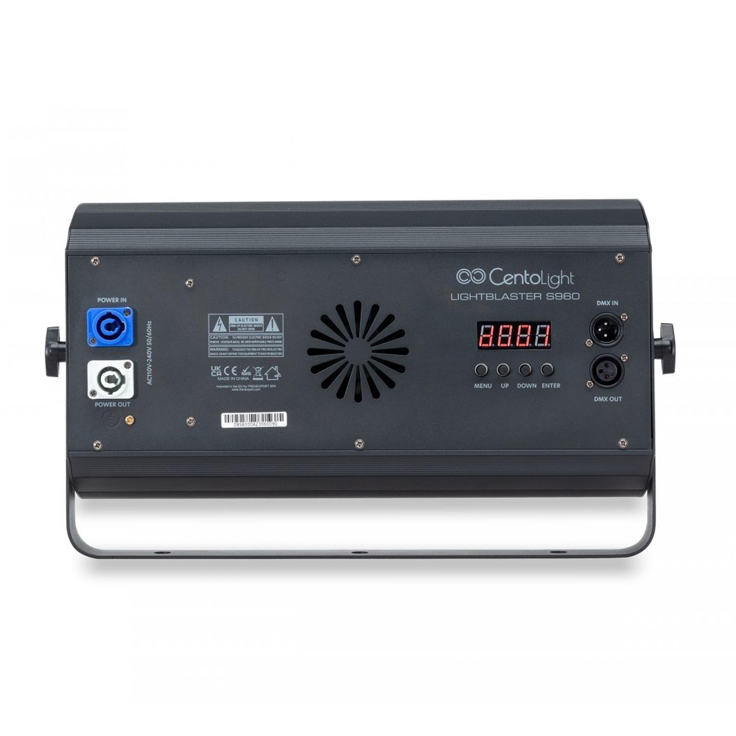 2 x Centolight Lightblaster S960 Wash and Strobe LED Panel With DMX Cable - DY Pro Audio