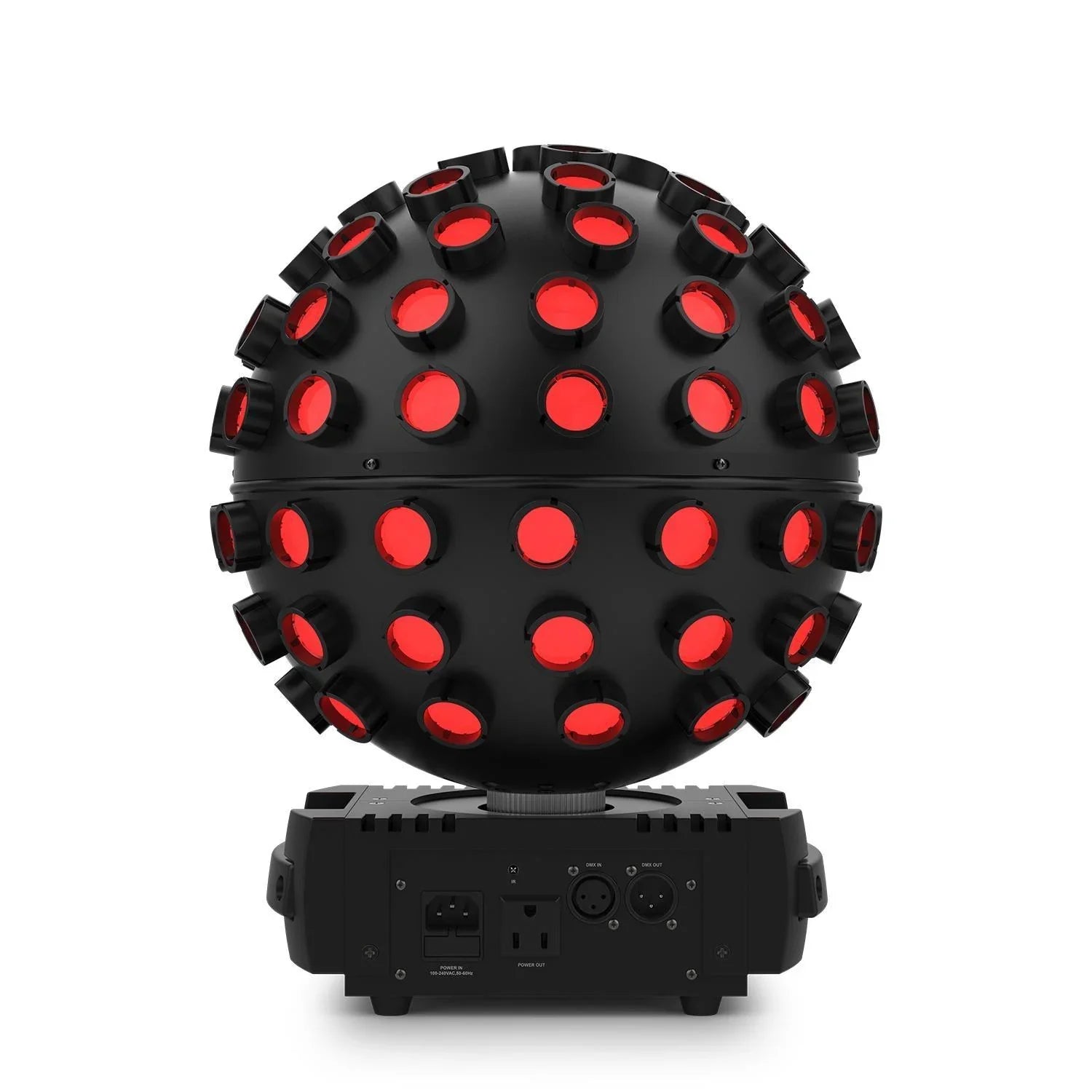 2 x Chauvet DJ Rotosphere HP Quad Colour Sphere Mirror Ball with DMX Cable and Carry Bags - DY Pro Audio