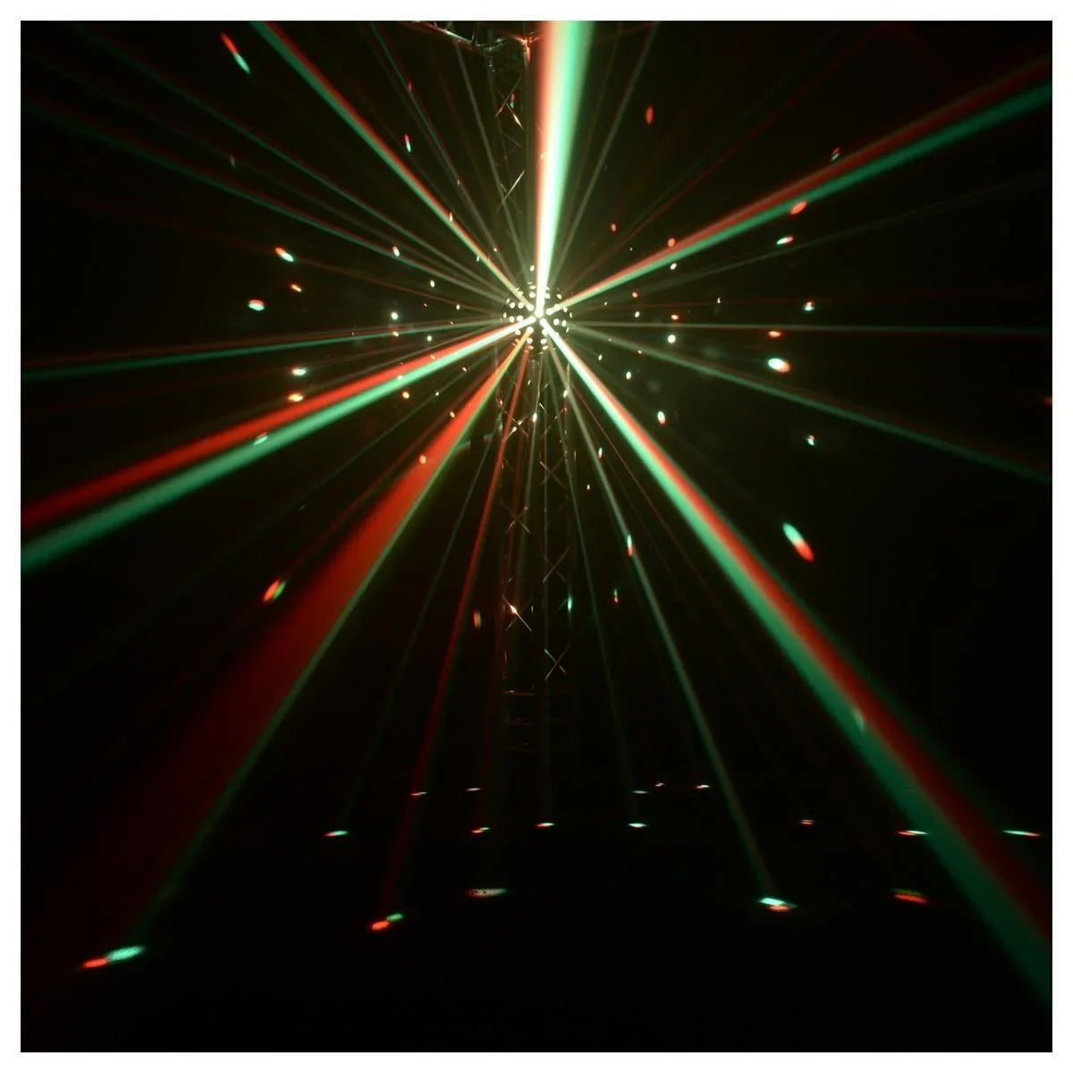 2 x Chauvet DJ Rotosphere HP Quad Colour Sphere Mirror Ball with DMX Cable - DY Pro Audio