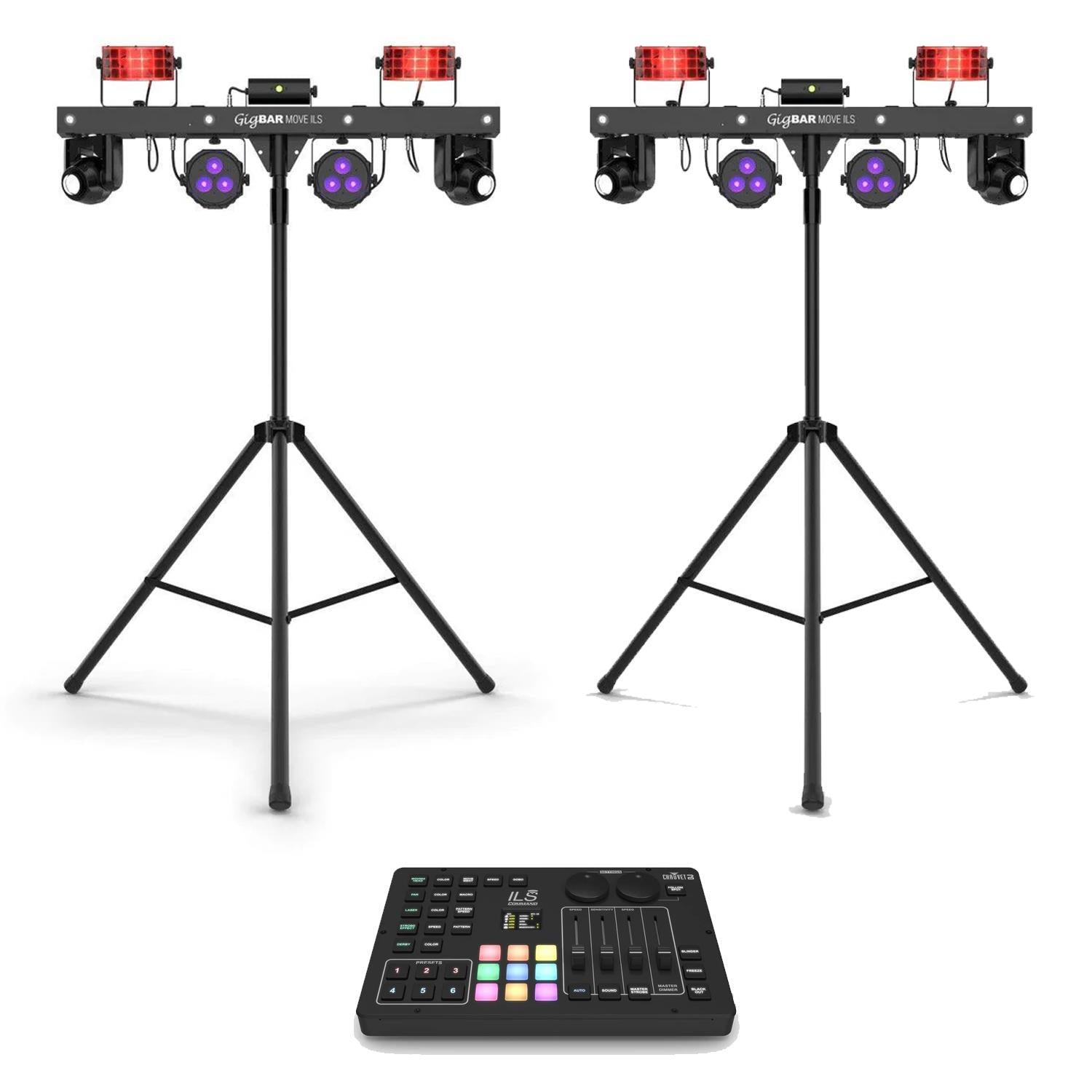 2 x Chauvet GigBAR Move ILS With ILS Command Bundle - DY Pro Audio