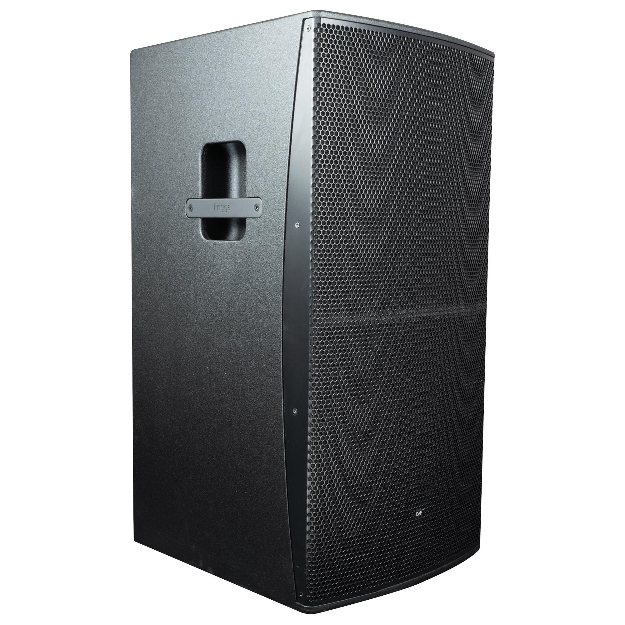 2 x DAP Frigga 12" Black Active Column PA System With Carry Bags - DY Pro Audio