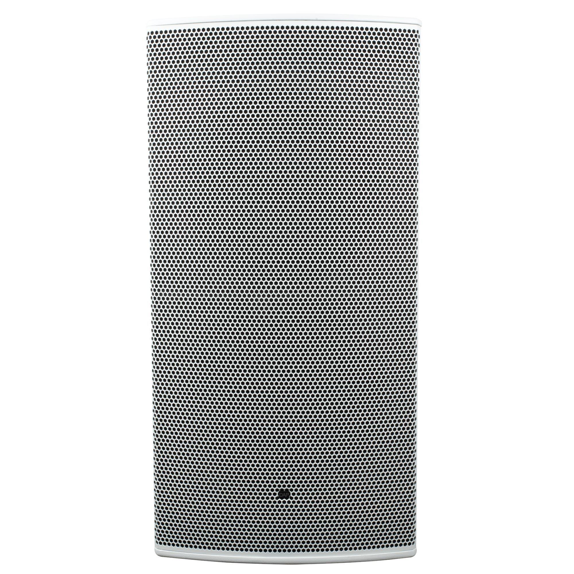 2 x DAP Frigga 12" White Active Column PA System With Carry Bags - DY Pro Audio