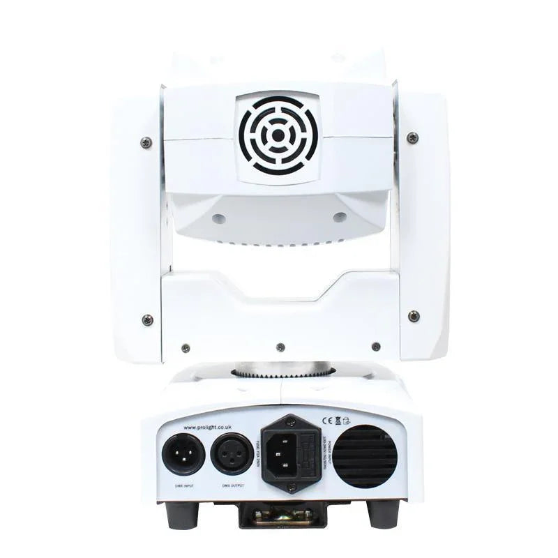 2 x Equinox Fusion 100 Spot MKII White Moving Head with Carry Bag & Cables - DY Pro Audio