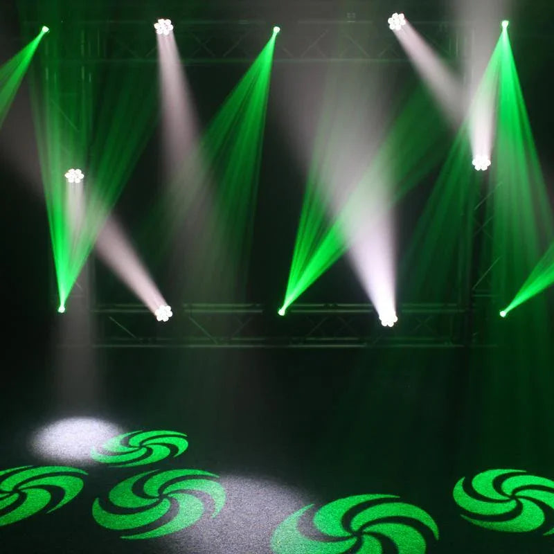2 x Equinox Fusion 100 Spot MKII White Moving Head with Carry Bag & Cables - DY Pro Audio