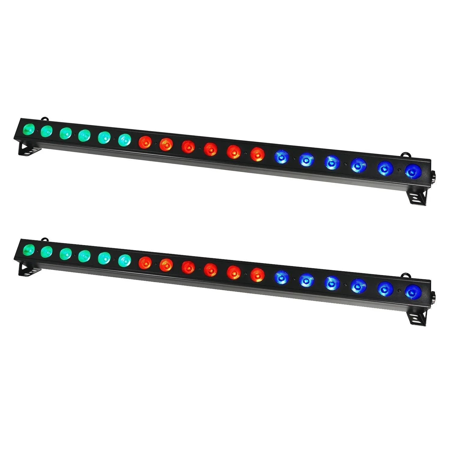 2 x Equinox FXbar18 18 x 3w LED Colour Bar Batten - DY Pro Audio