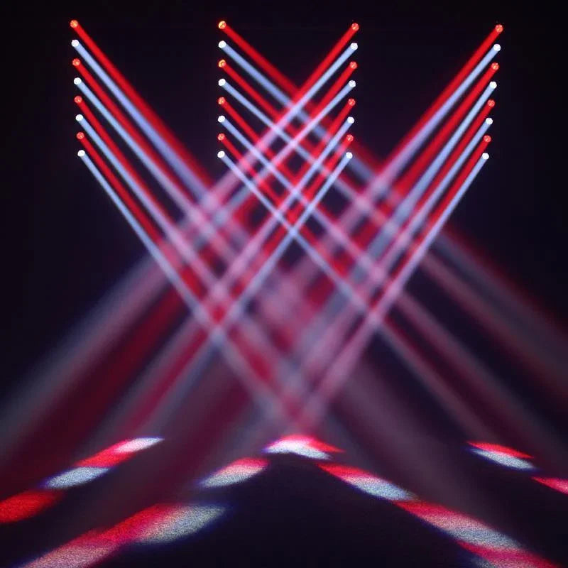 2 x Equinox Swing Batten 8 x 10W Light Effect with DMX Cable - DY Pro Audio