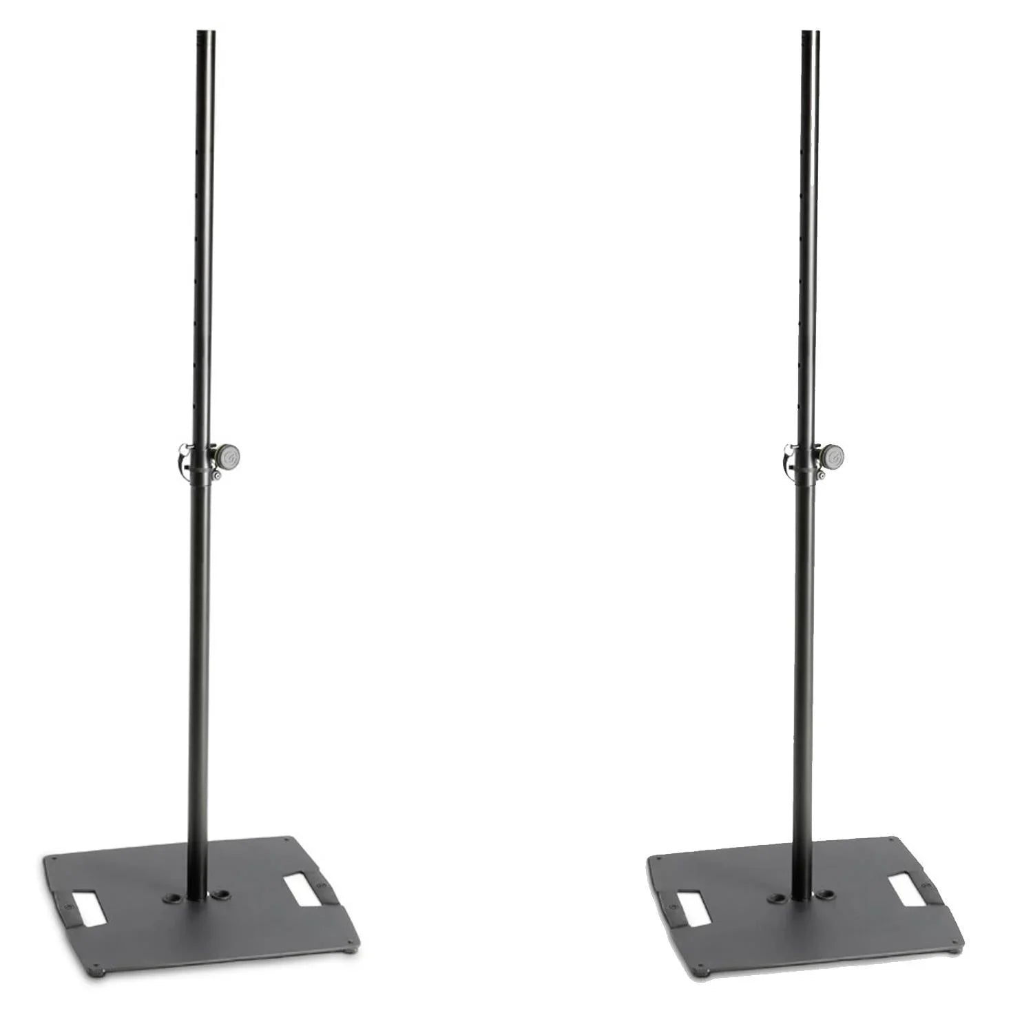 2 x Gravity LS 331 B Lighting Stand with Square Steel Base - DY Pro Audio