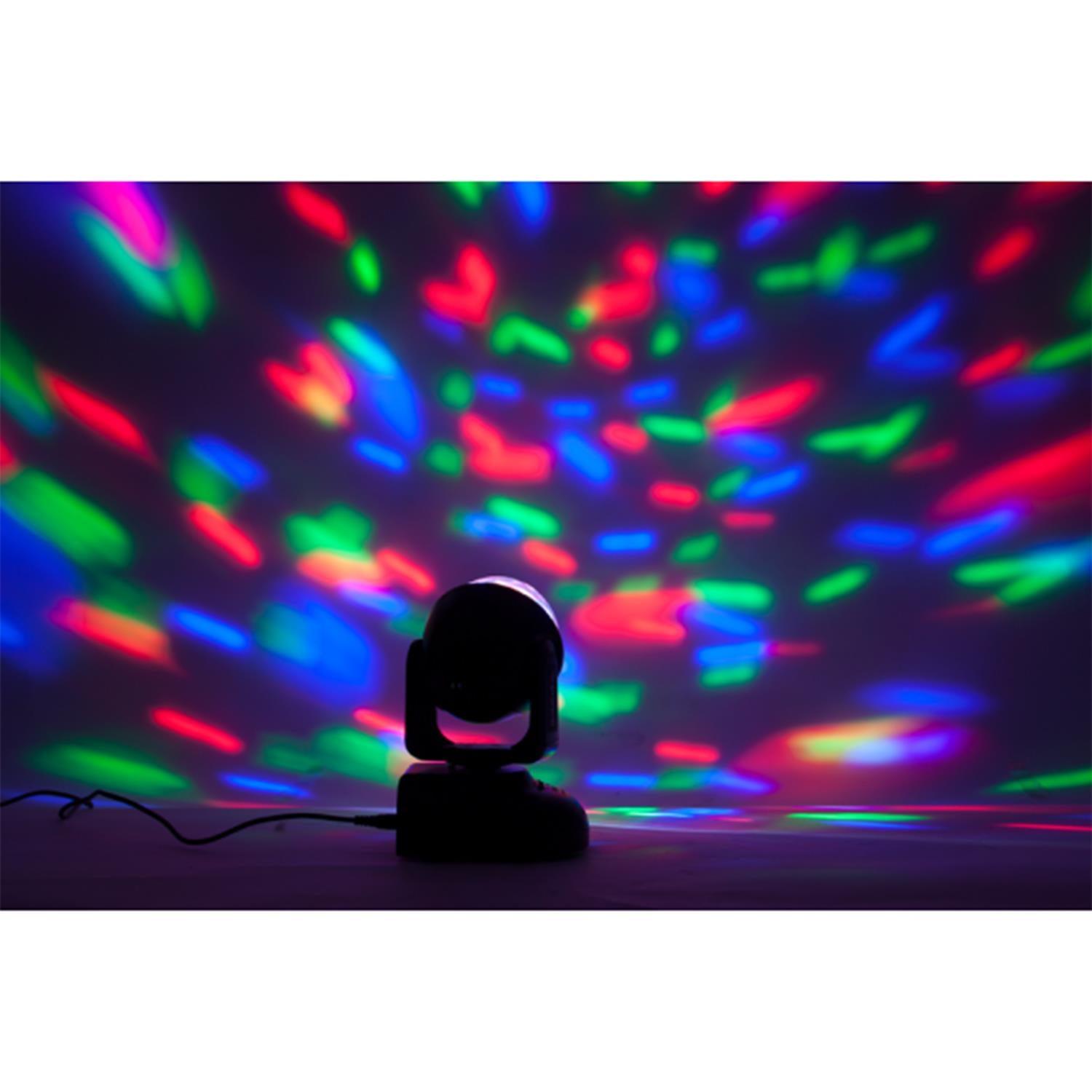 2 x Ibiza Light LMH Astro Moving Head Light RGB Disco DJ Party inc Remote - DY Pro Audio