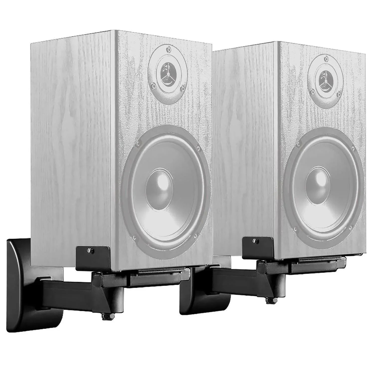 2 x Pulse Side Clamping Wall Mount Speaker Stands with Tilt & Swivel - DY Pro Audio