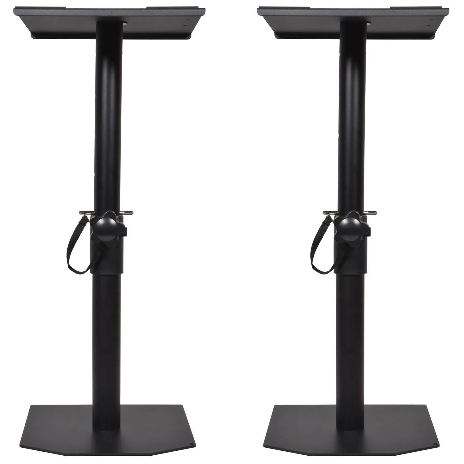 2 x QTX Adjustable Studio Monitor Floor Stand - DY Pro Audio