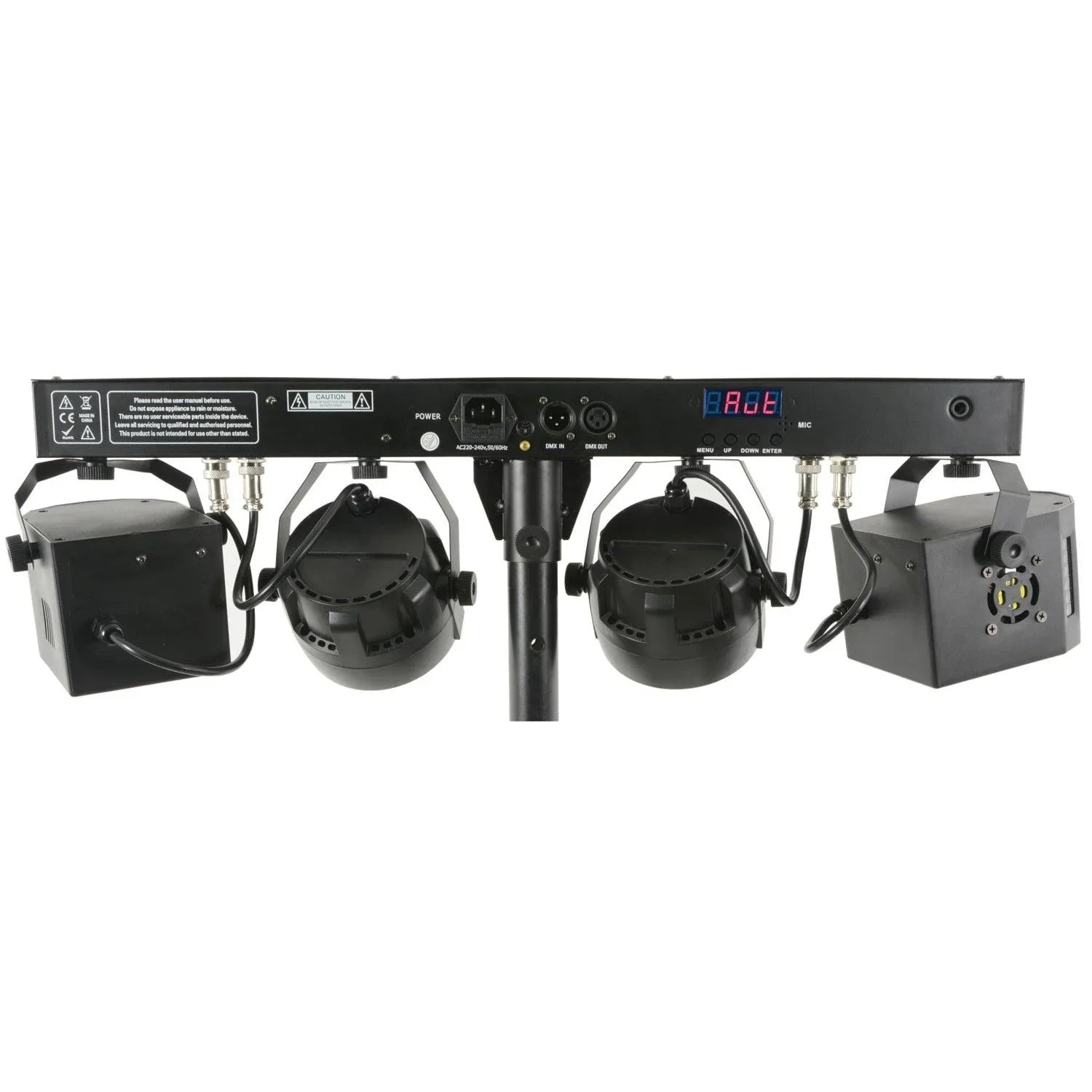 2 x QTX Derby FX Bar LED Party Bar with Stand - DY Pro Audio
