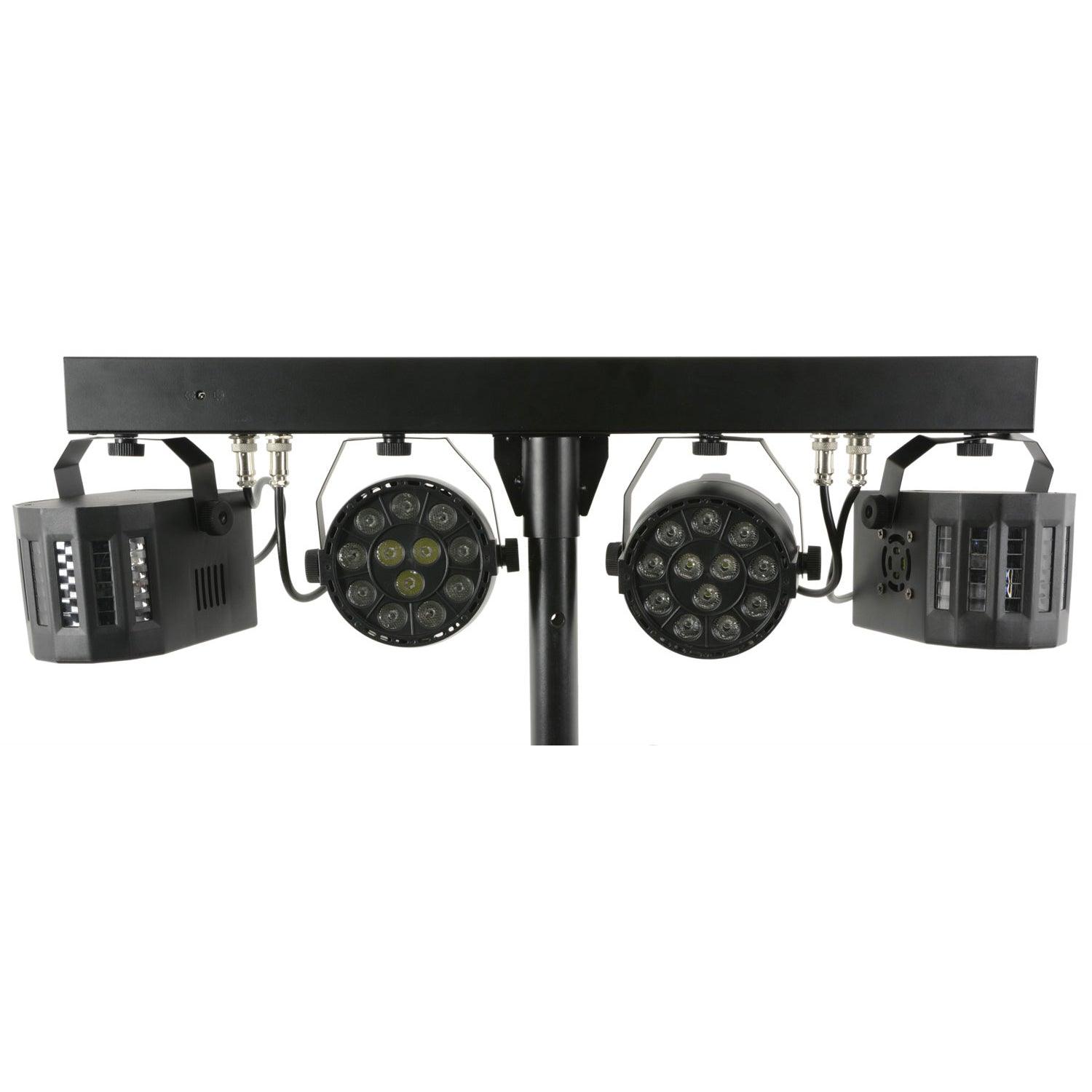 2 x QTX Derby FX Bar LED Party Bar with Stand - DY Pro Audio