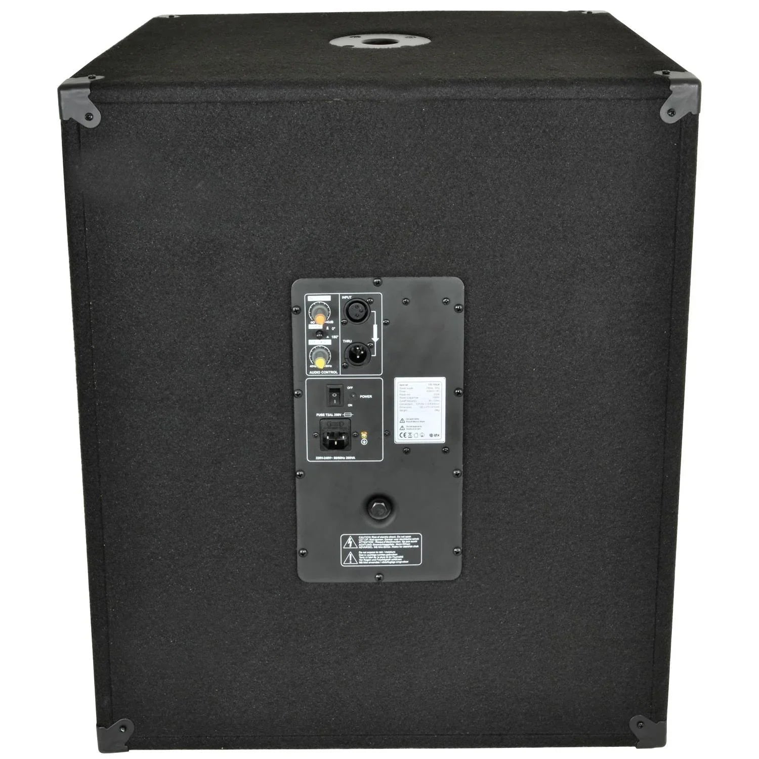 2 x QTX QT18SA 18" Active Powered Subwoofer - DY Pro Audio