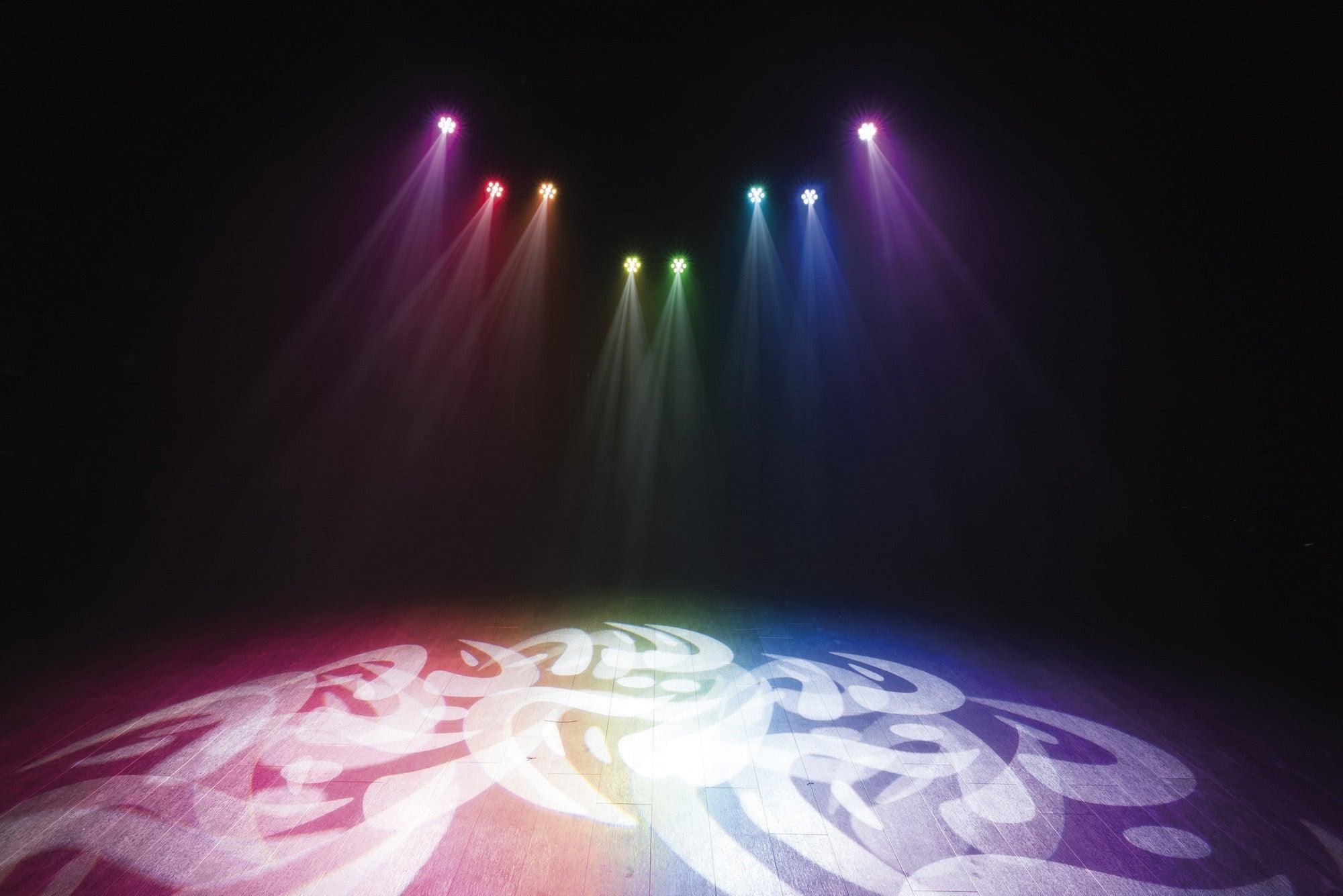 2 x Showtec Shark Combi Spot One 6 x 8 W RGBW LED Wash and Spot Moving Head - DY Pro Audio