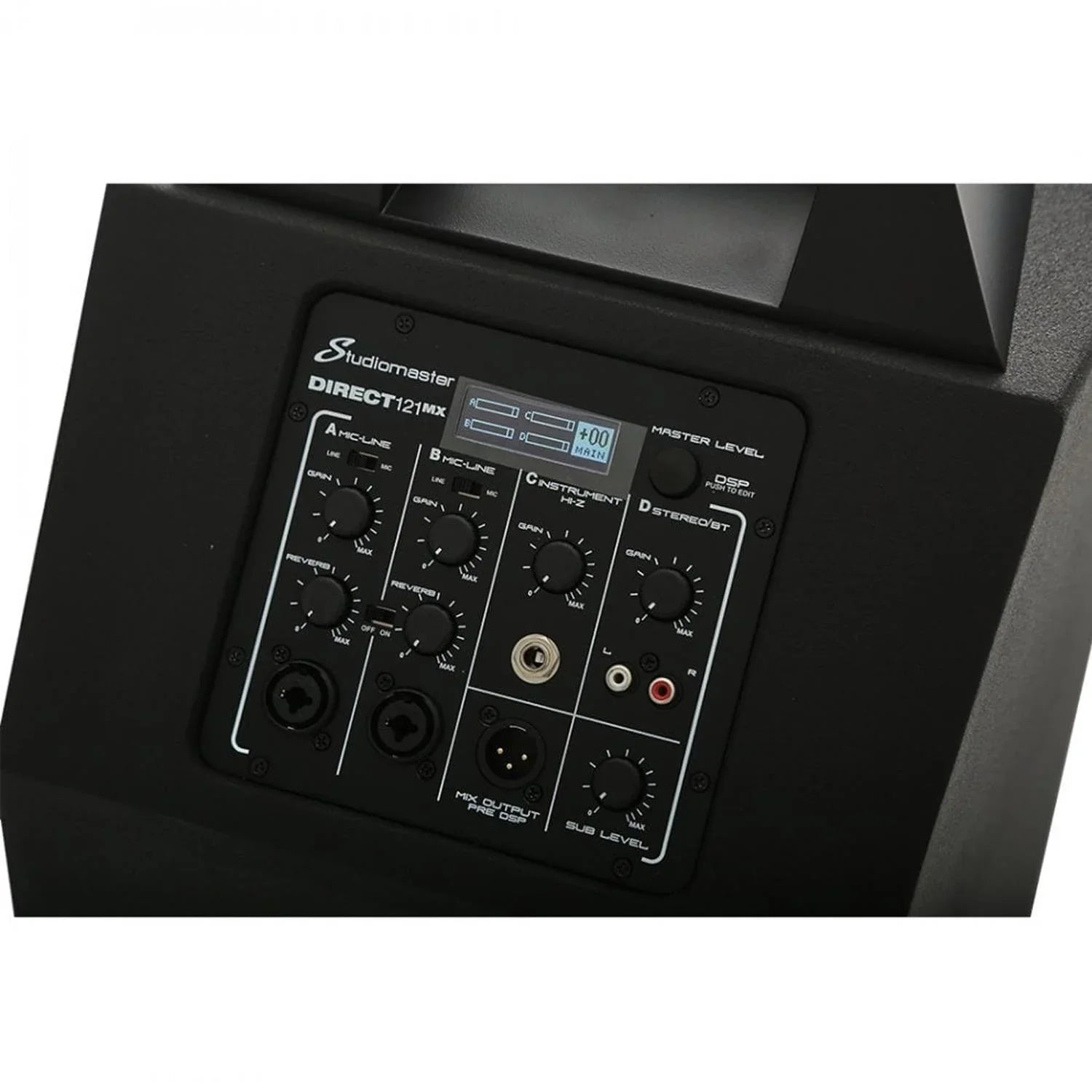 2 x Studiomaster Direct 121MX 12" Active Compact Array System With Carry Bags - DY Pro Audio