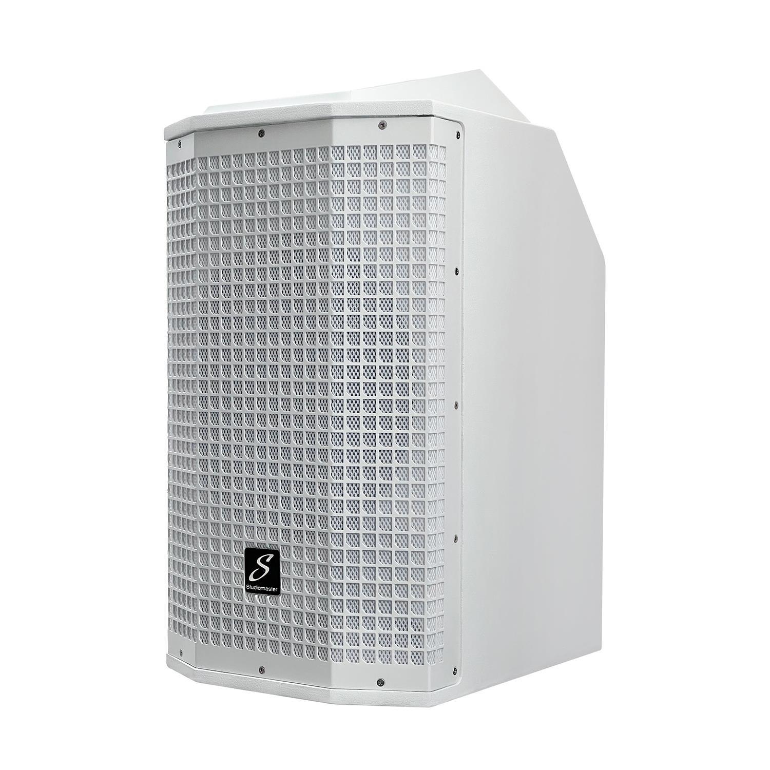 2 x Studiomaster Direct 121MX White Column Array with Bags - DY Pro Audio