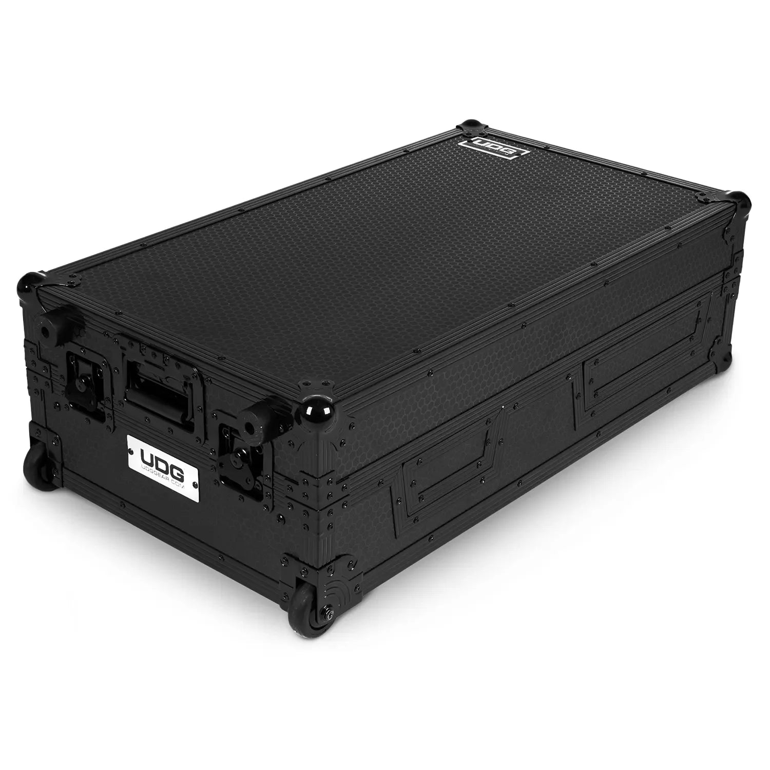 UDG FlightCase Scratch (Turntable Battle/PLX-CRSS12 & 10"/12" Mixer) Black Plus (Laptop, Trolley & Wheels)