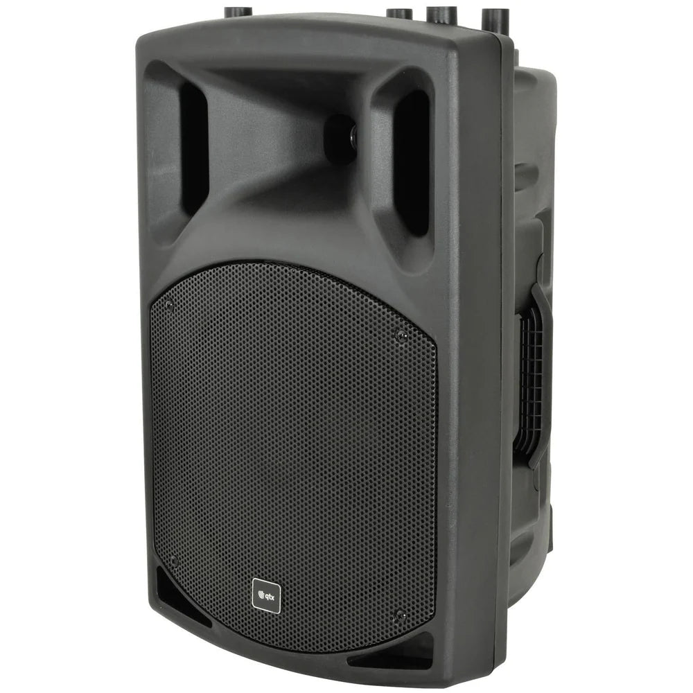 Ultimax DJ Combi Booth and Chauvet DJ Gig Bar 2.0 With QTX QX12A Active Speakers
