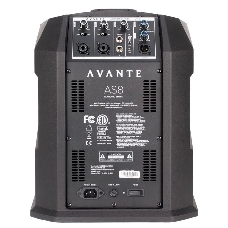 “Avante AS8 lightweight portable speaker for events and DJs”
