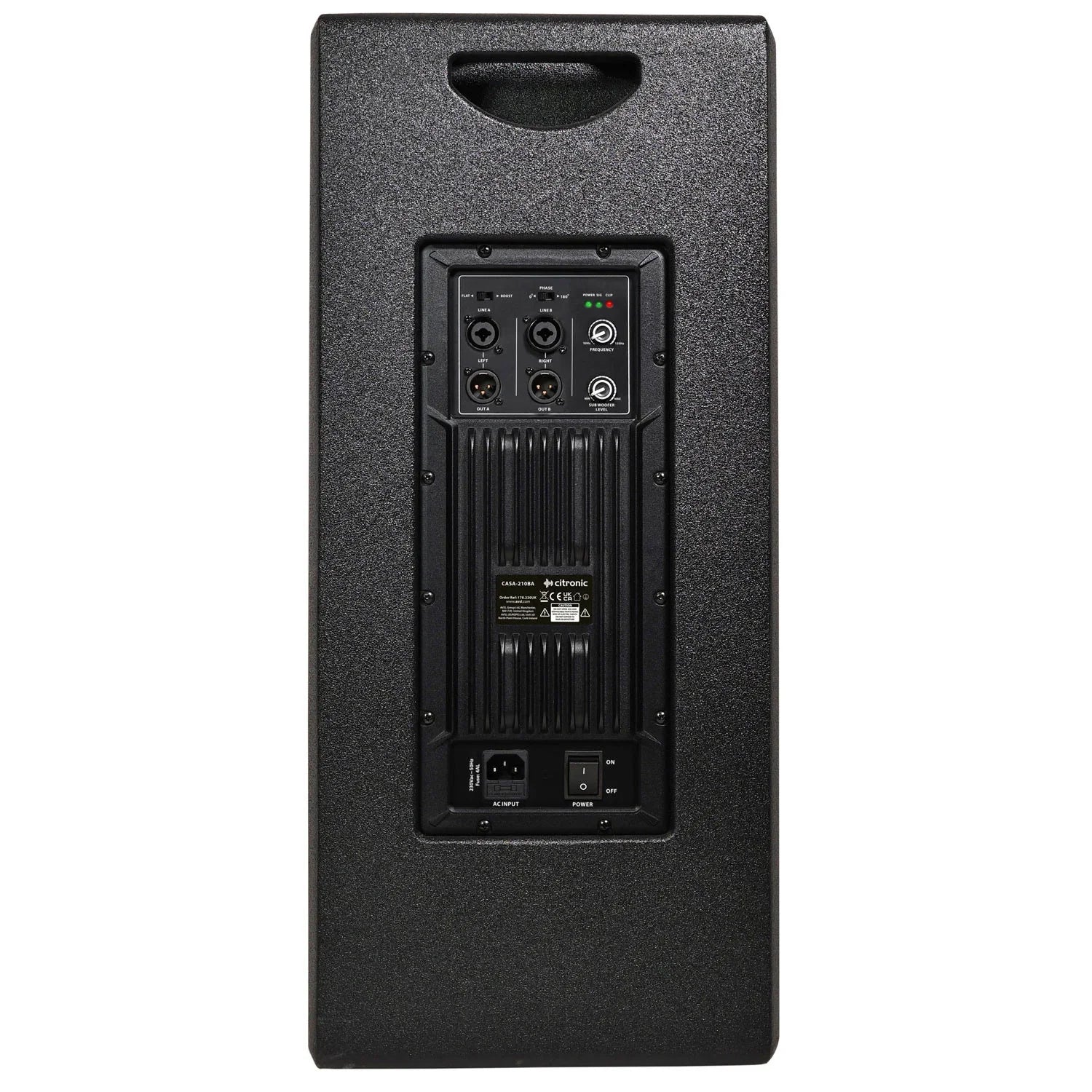 Citronic CASA-210BA 2 x 10" 600W Active Subwoofer
