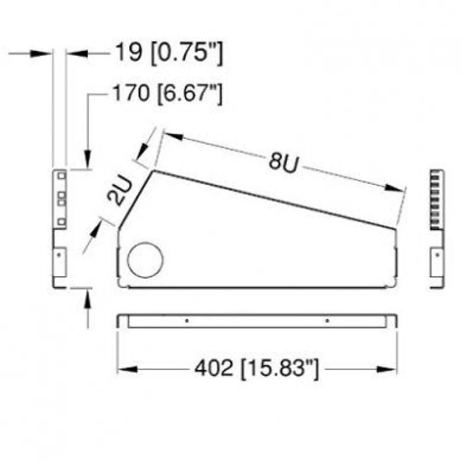 Penn Elcom DJ Console Side Panels: 8U x 2U