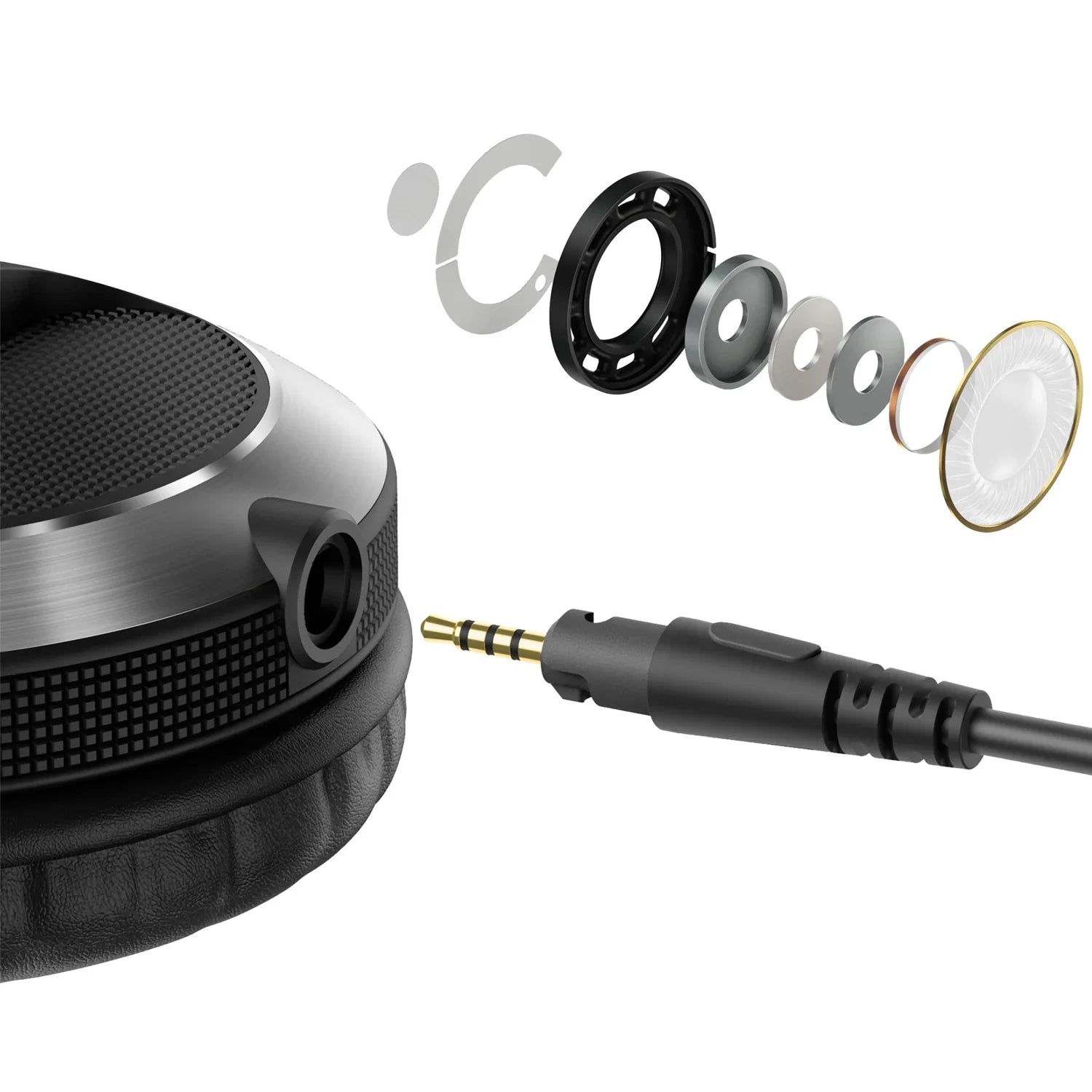 Pioneer DJ HDJ-X7 Silver Pro DJ Headphones