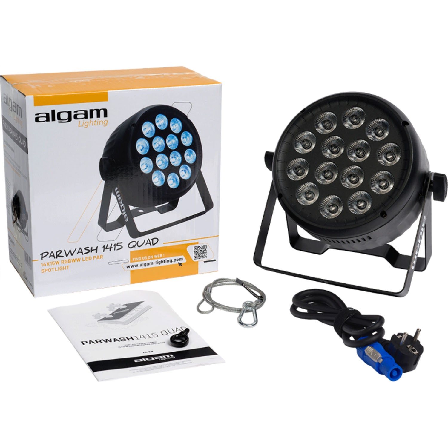 Algam Lighting PARWASH1415-QUAD RGBWW 14 X 15W LED Wash Par Can