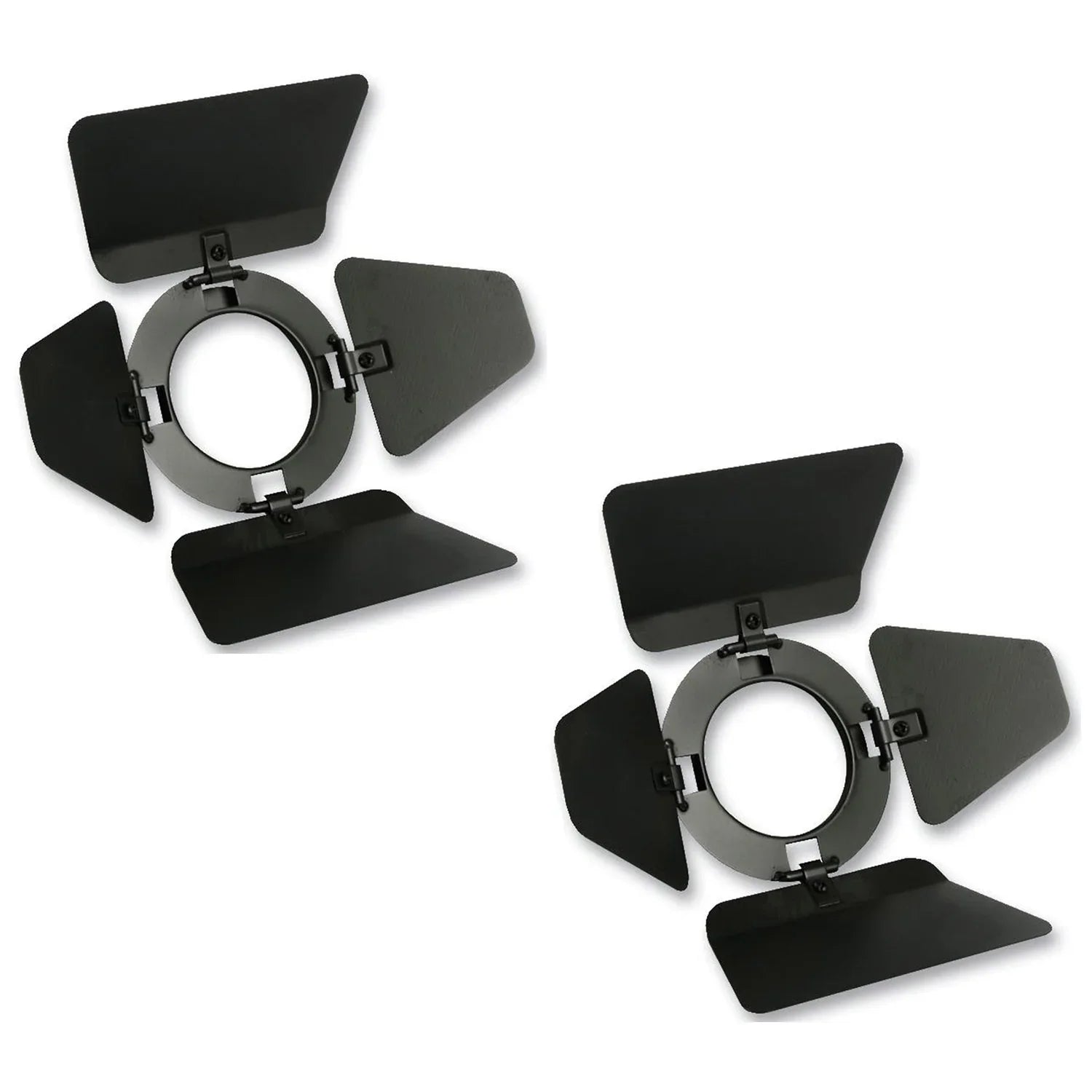 2 x Pulse Black Par 16 Birdie Barn Doors