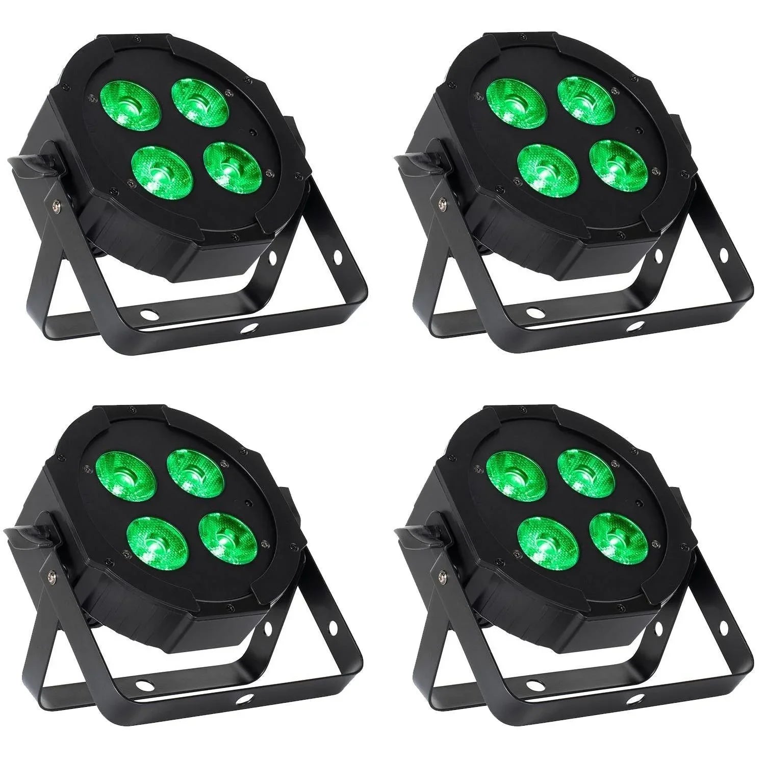 4 x Eliminator 4 x 20w LED Mega Hex L Par Can - DY Pro Audio