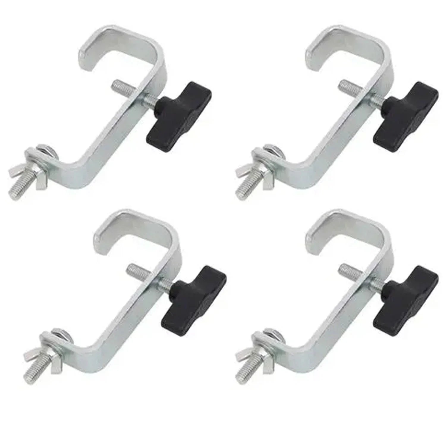 4 x Equinox 50mm G Clamp Chrome - DY Pro Audio