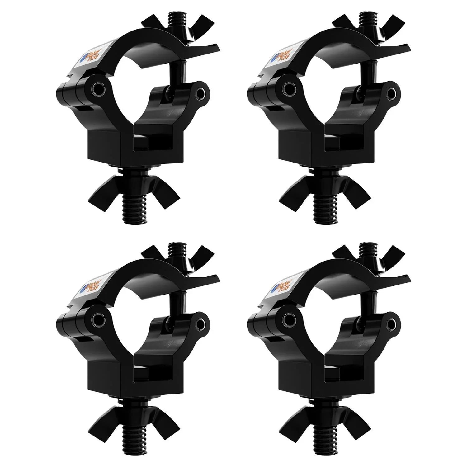 4 x Global Truss F24 Half Coupler Black (32-35mm) (5036B) - DY Pro Audio