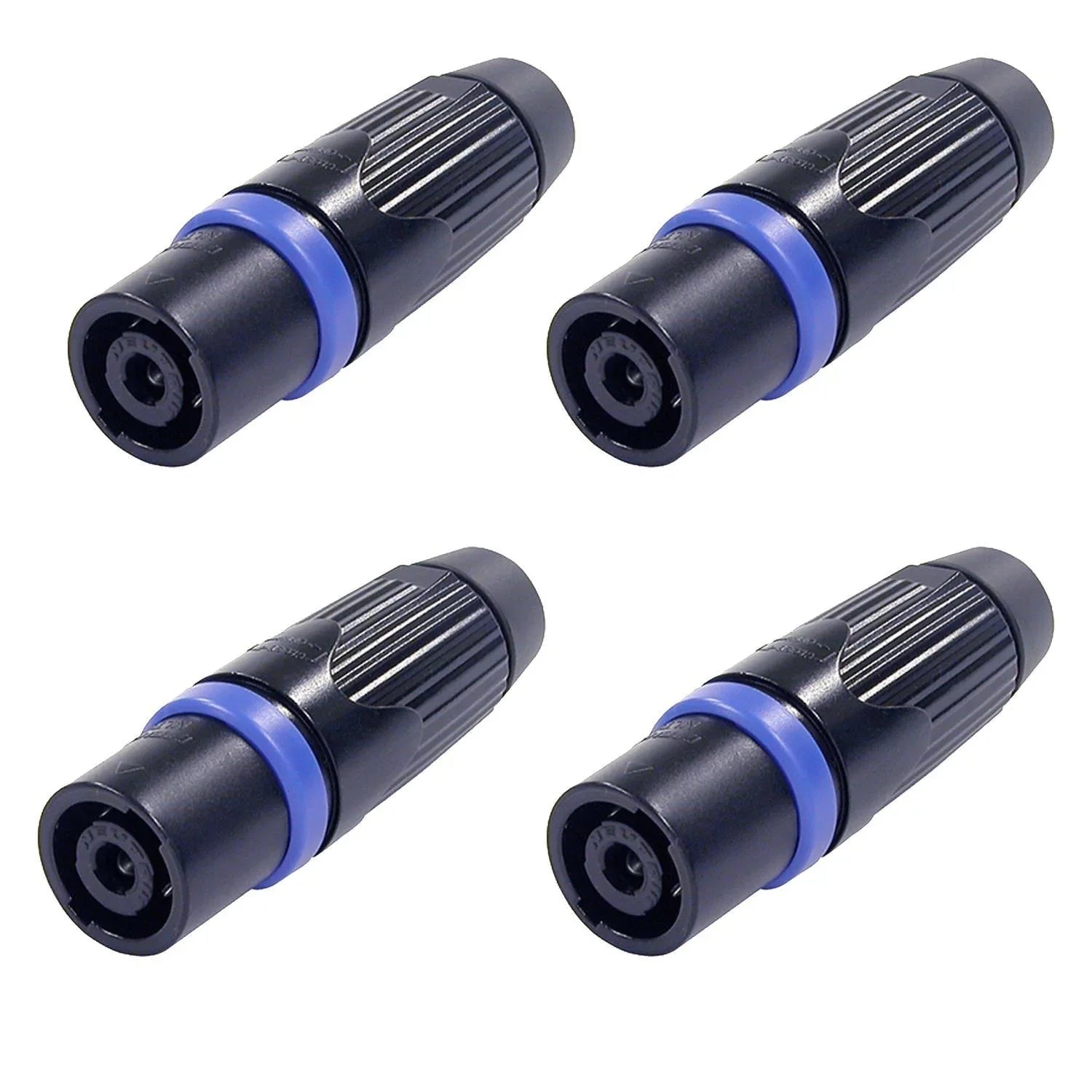 4 x Neutrik NLT4MXX-BAG Speakon STX - 4 pole male cable connector - DY Pro Audio