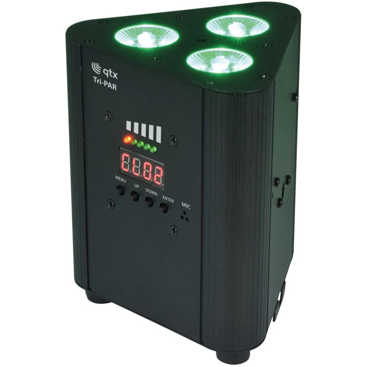 4 x QTX Tri-Par RGBW Rechargeable Battery Triple Par Can Uplighter - DY Pro Audio